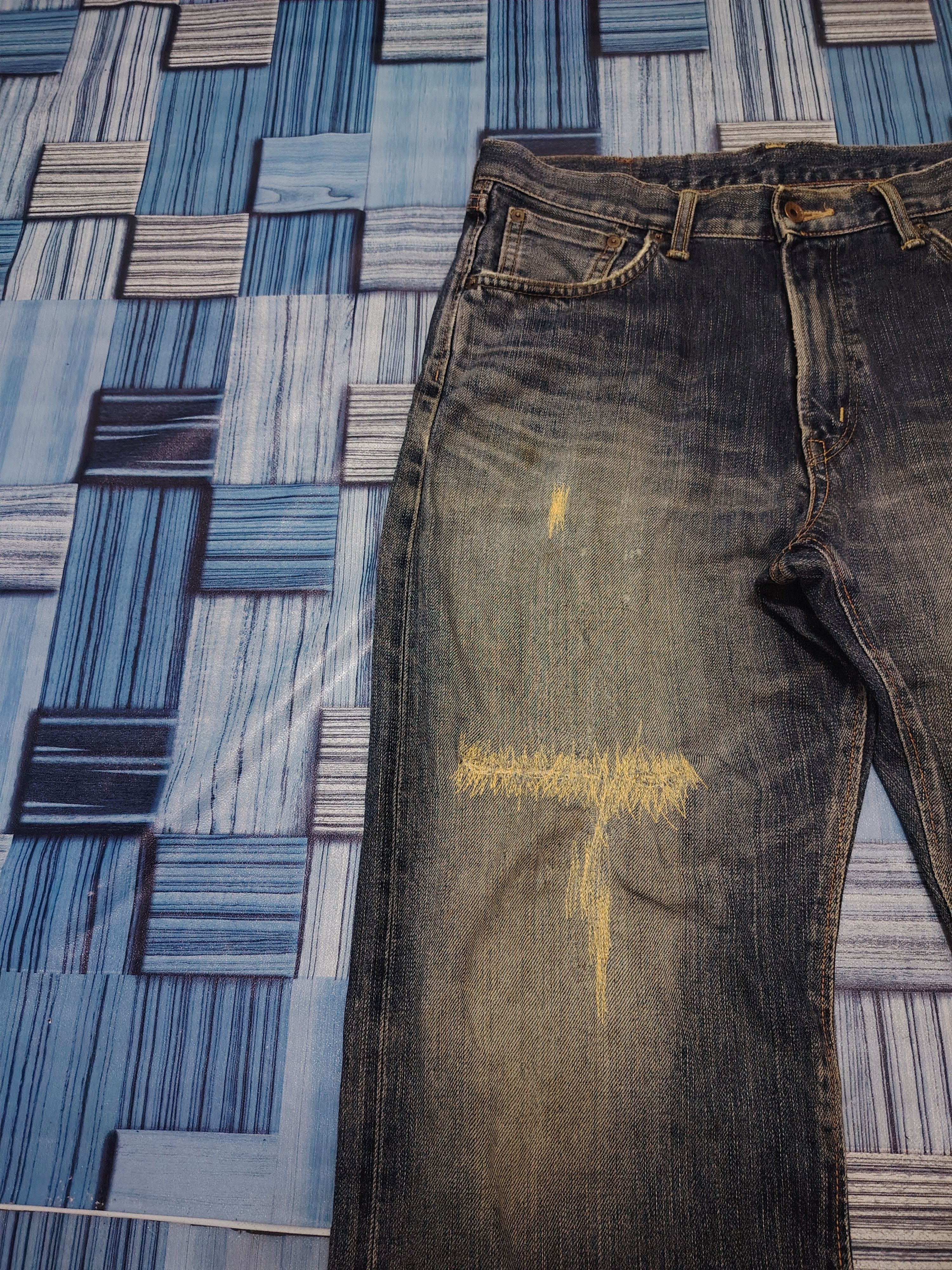Kapital Edwin 505z Selvedge Jeans Distressed Flare Jeans Size US 33 - 7 Thumbnail