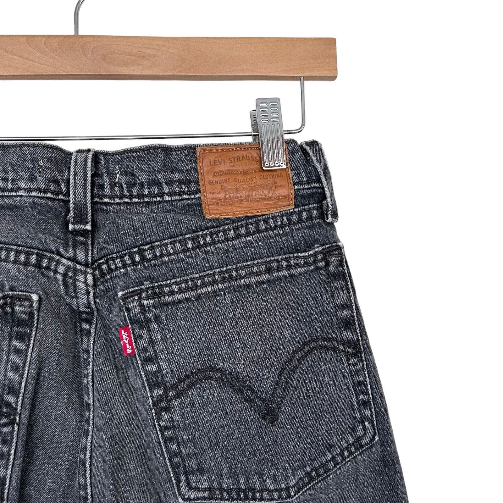 Levi's Levi's Premium Black Wedgie Straight Jeans Sz 26 Size 26" / US 2 / IT 38 - 4 Thumbnail