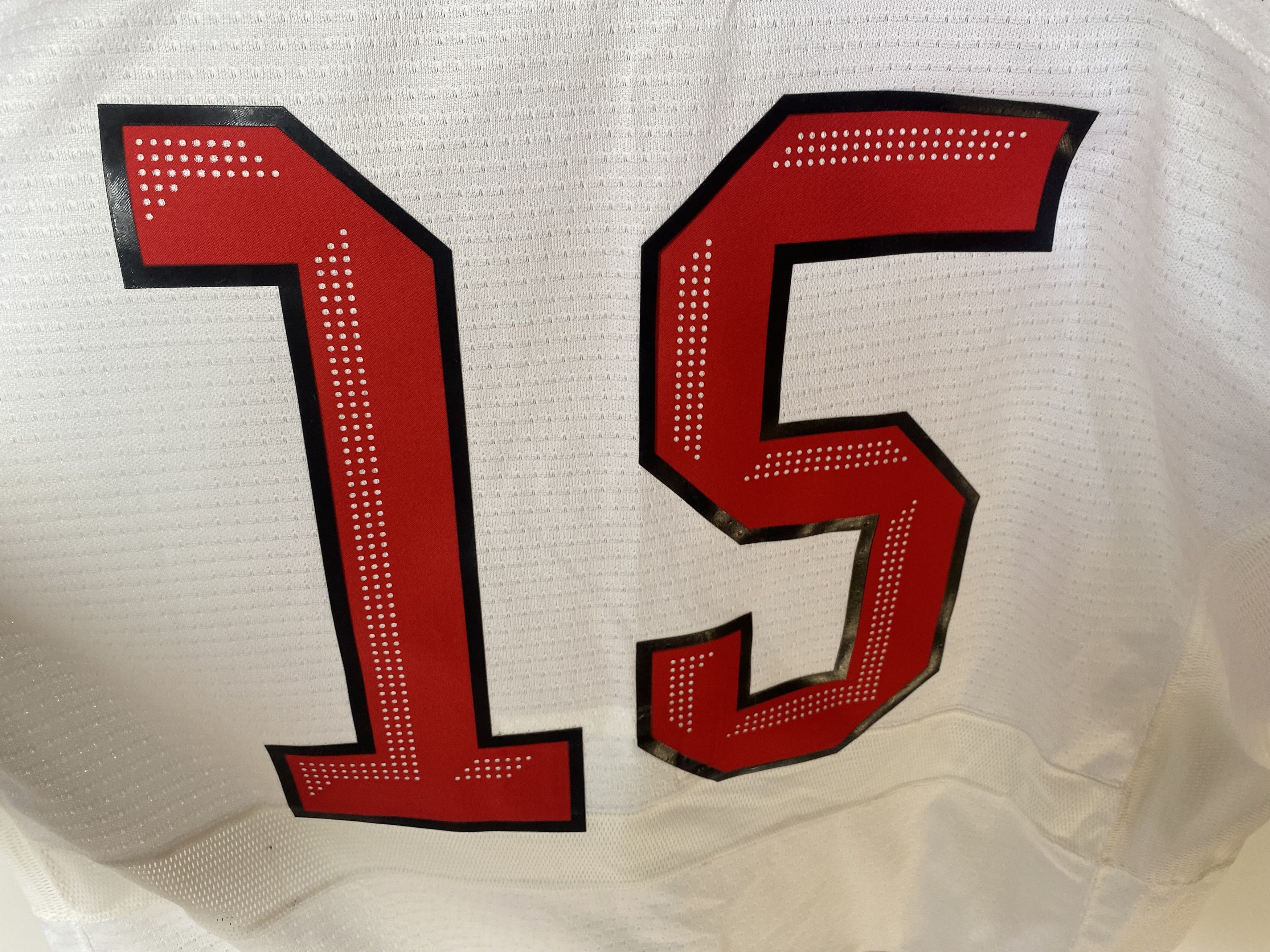 Nike #15 SWITZERLAND TEAM 2022 MATCH WORN ICE HOCKEY JERSEY SHIRT Size US L / EU 52-54 / 3 - 4 Thumbnail