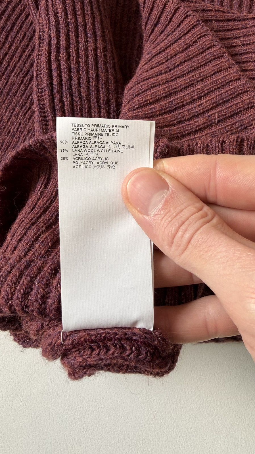Maison Margiela A/W 16 Rust Orange Ribbed Alpaca Wool Sweater Size US M / EU 48-50 / 2 - 10 Thumbnail