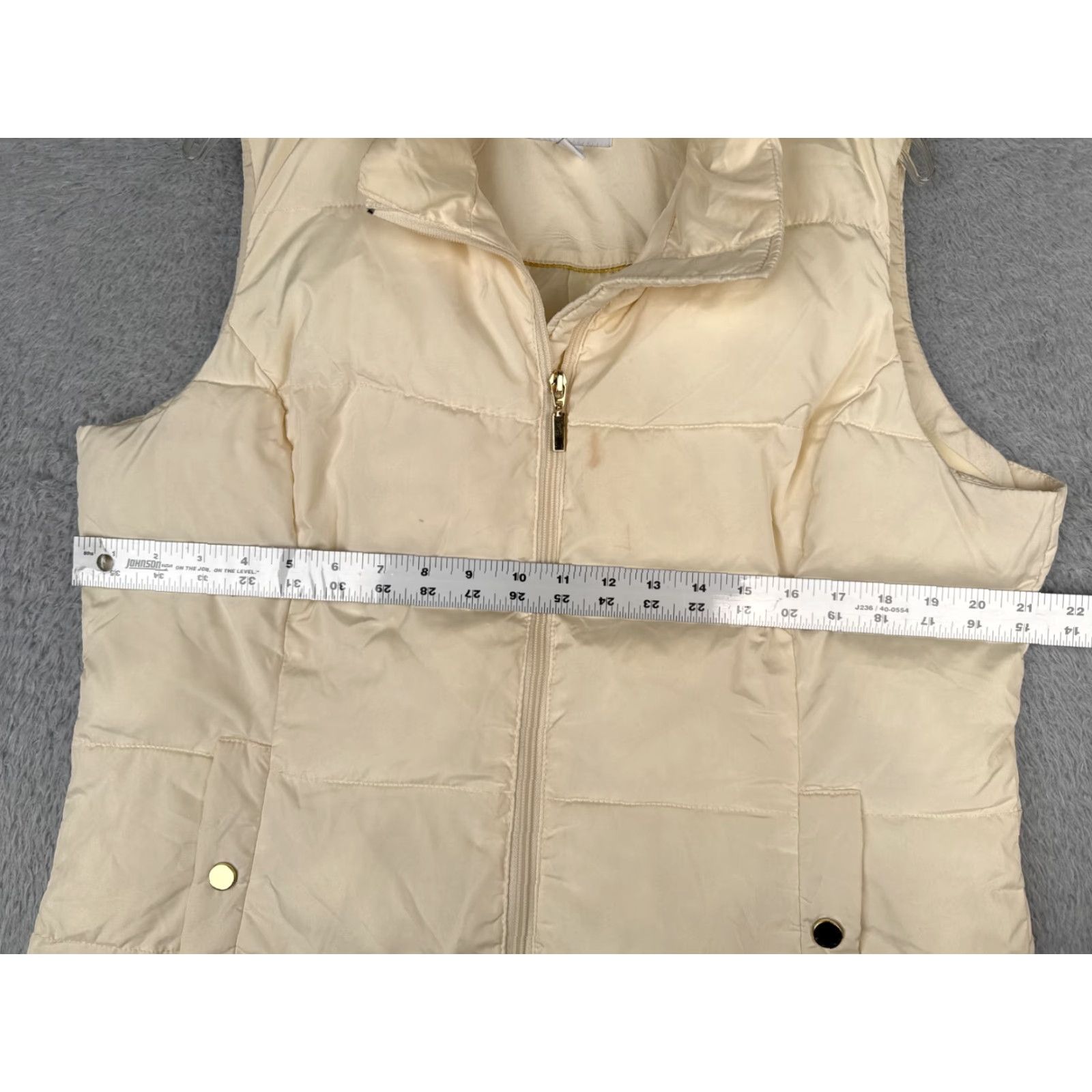 Charter Club Charter Club Vest Womens Large Yellow Puffter Style Polyester Shell Insulated Size L / US 10 / IT 46 - 7 Thumbnail