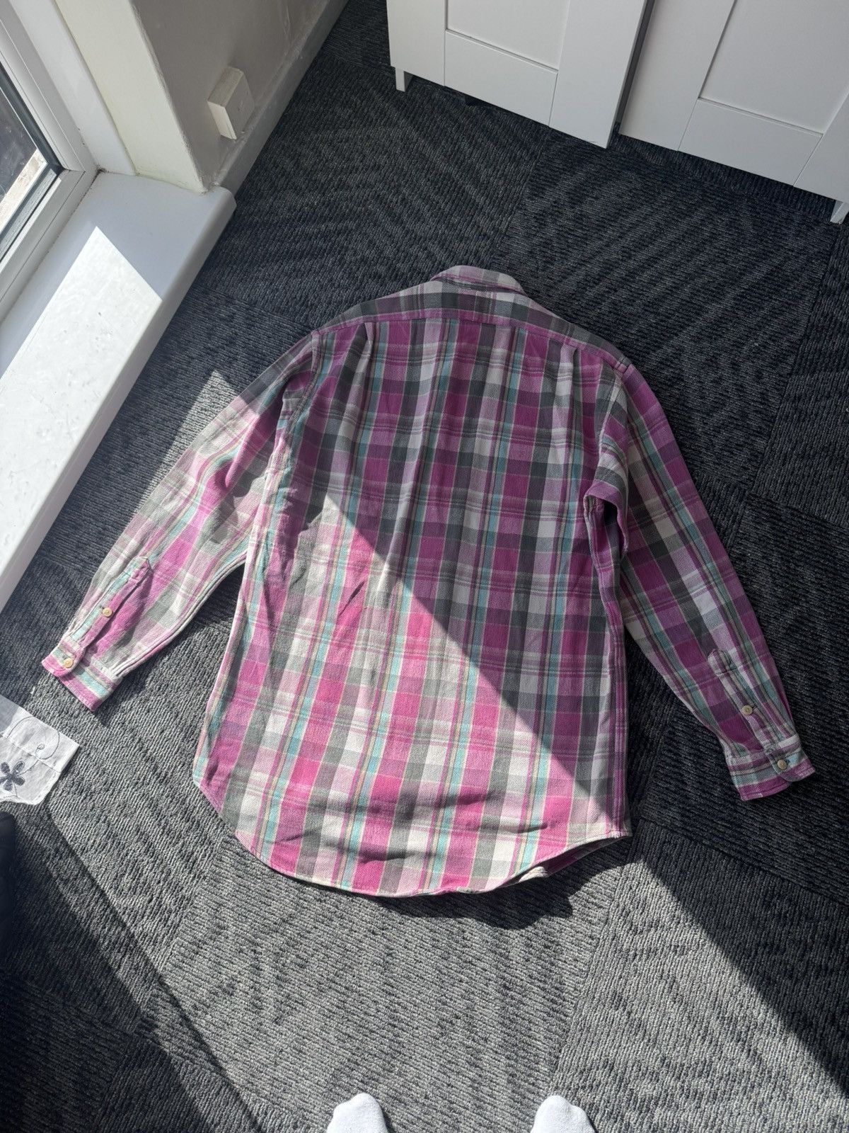 RRL Ralph Lauren RRL Ralph Lauren double RL pink flanel shirt vitage Size US M / EU 48-50 / 2 - 9 Thumbnail