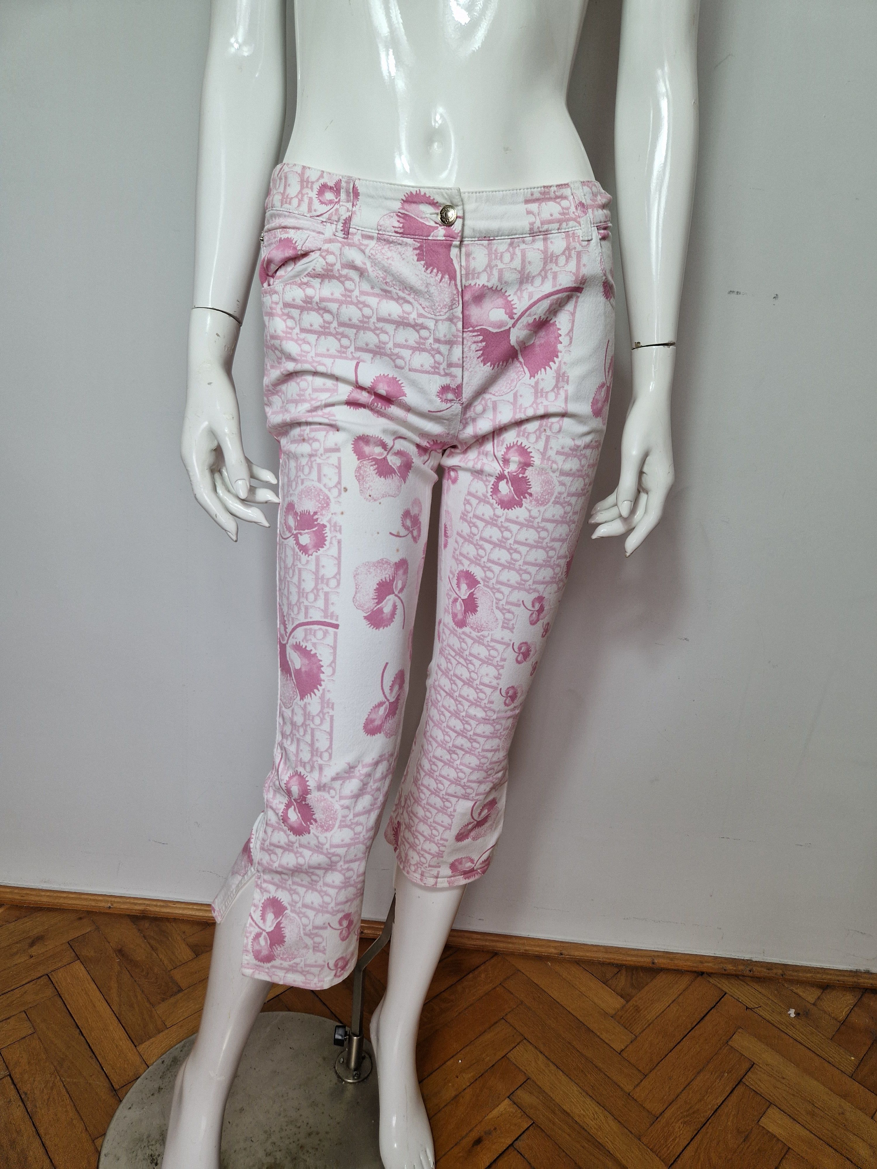 Dior Christian Dior pink monogram 3/4 pants Size 27" / US 4 / IT 40 - 9 Thumbnail