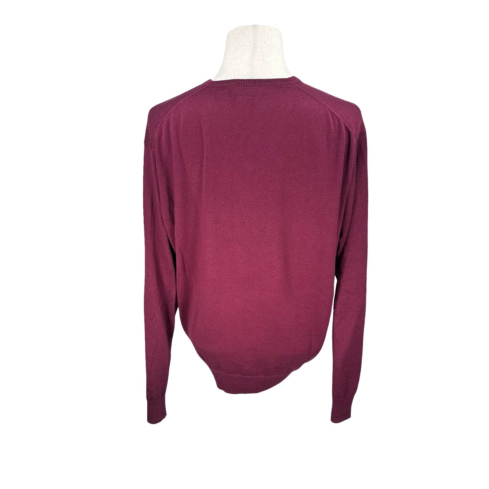 Peter Millar Peter Millar Sweater Men’s XL Burgundy Silk Cashmere V-Neck Size US XL / EU 56 / 4 - 5 Thumbnail