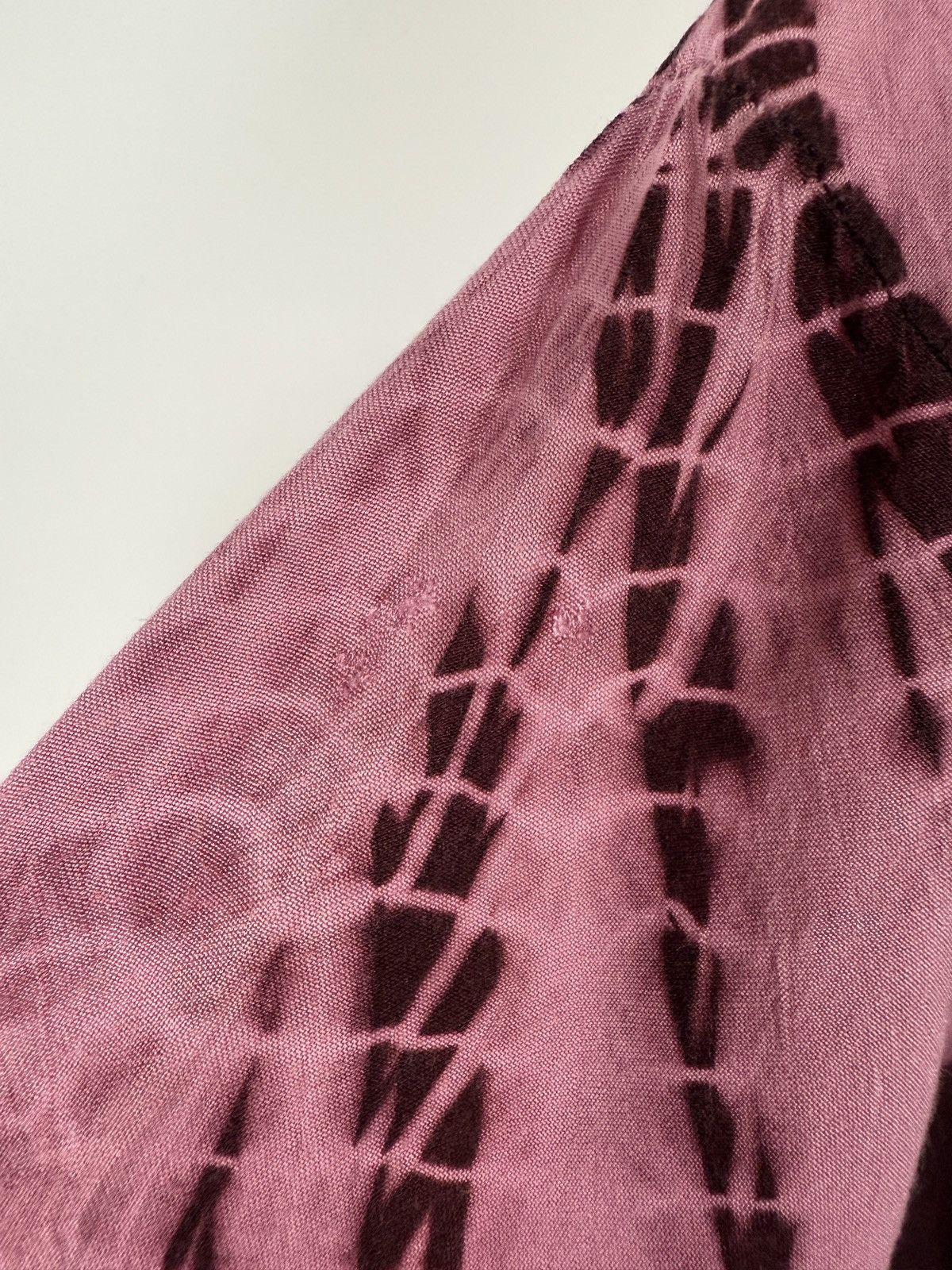 Vintage Y2K Vintage Bäres Viscose Pink Tye Die Cropped Long Sleeve Size M / US 6-8 / IT 42-44 - 6 Thumbnail