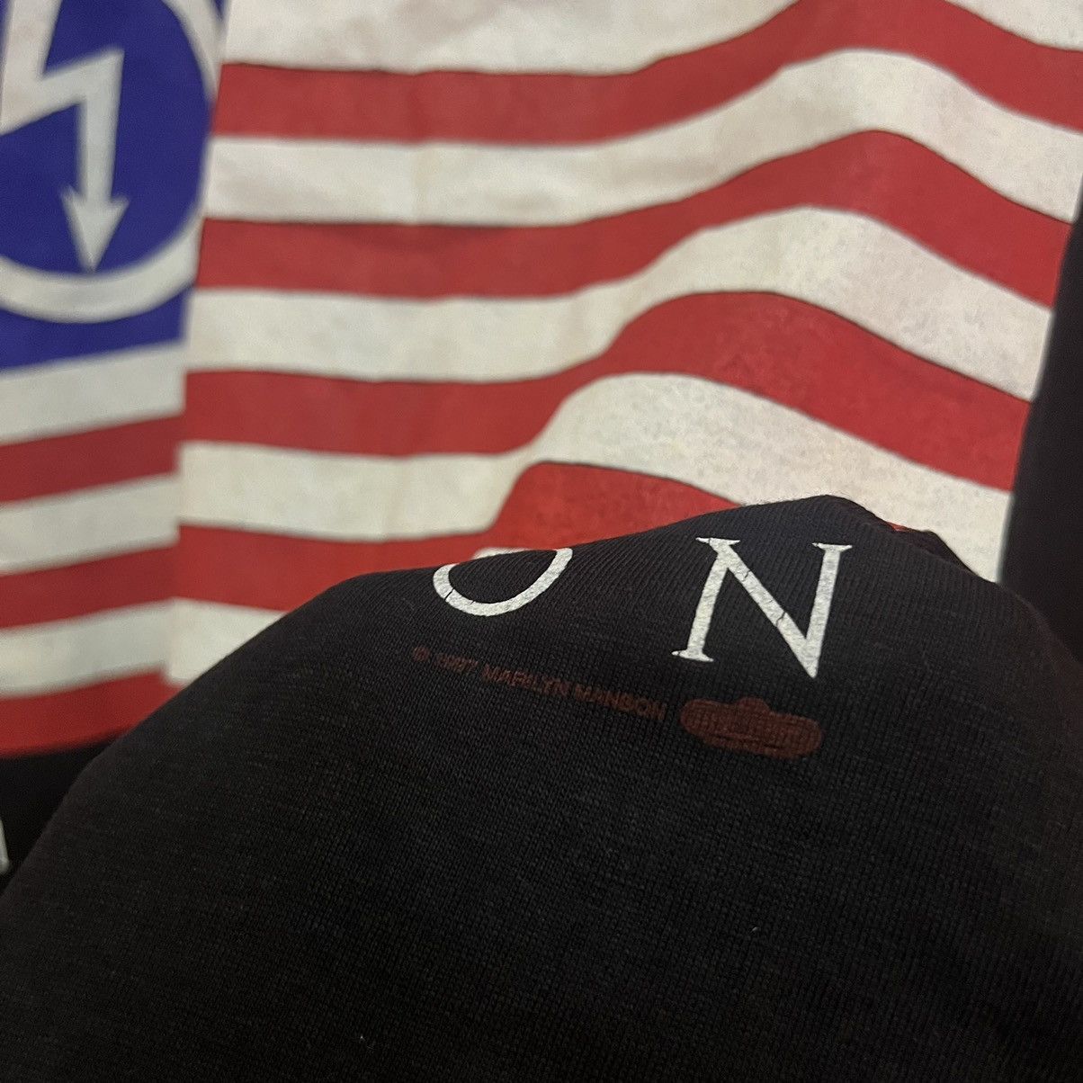 Band Tees Vintage 1997 Marilyn Manson American Antichrist T Shirt Size US L / EU 52-54 / 3 - 8 Thumbnail