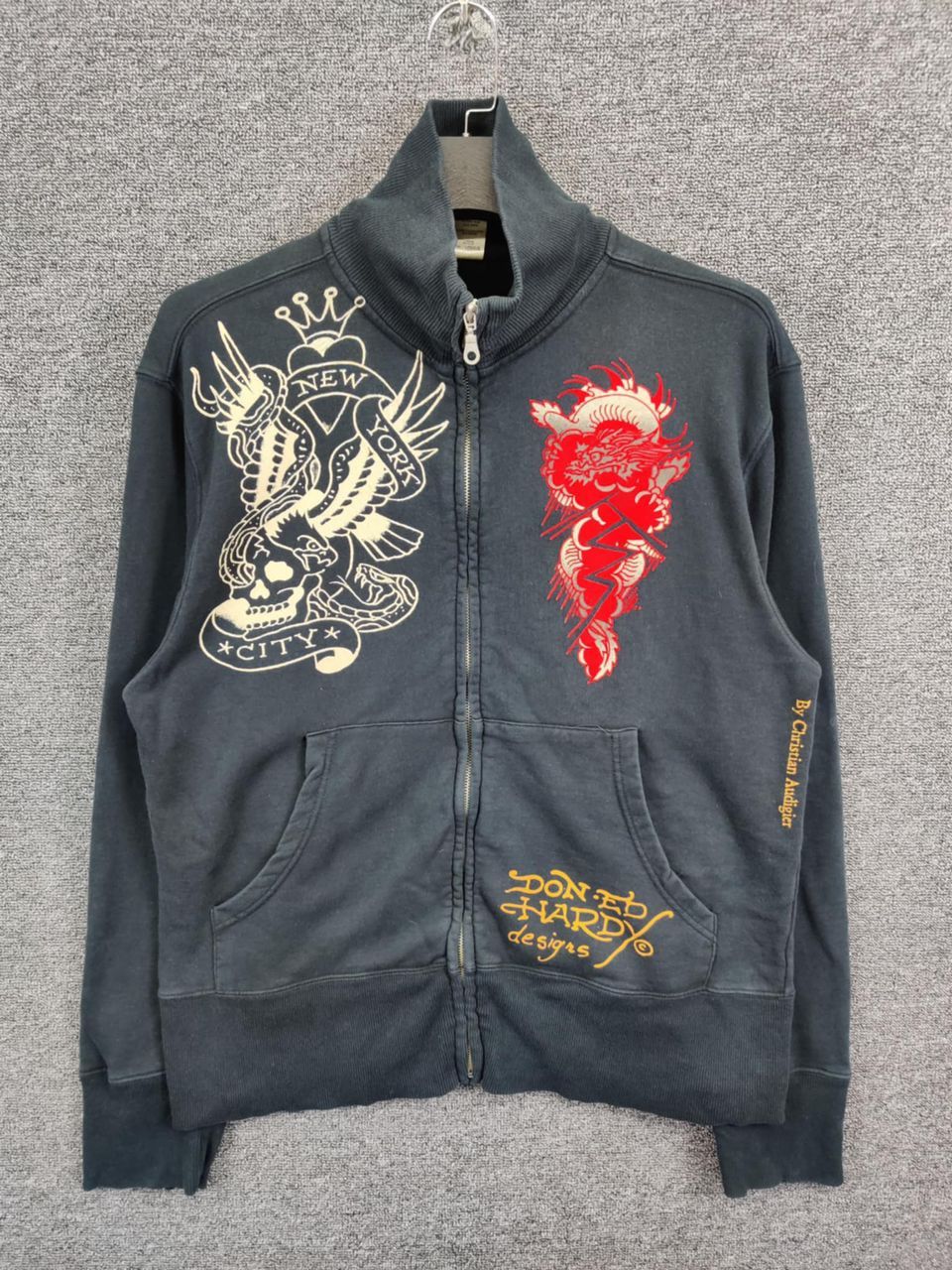 Ed Hardy Ed Hardy Christian Audigier Love Kills Sweater Jacket Size US L / EU 52-54 / 3 - 4 Thumbnail