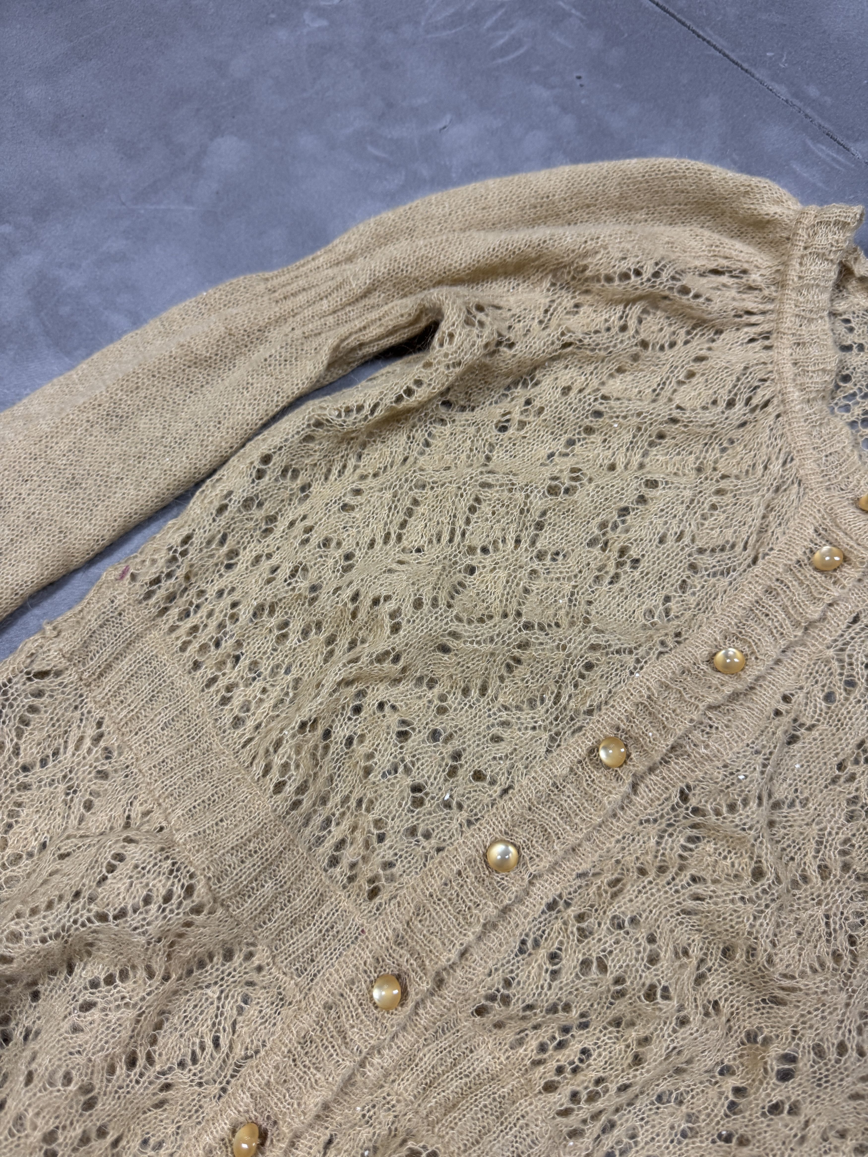 Vintage Vintage Saint Tropez Cashmere Cardigan Sweater (S/M) Size M / US 6-8 / IT 42-44 - 6 Thumbnail