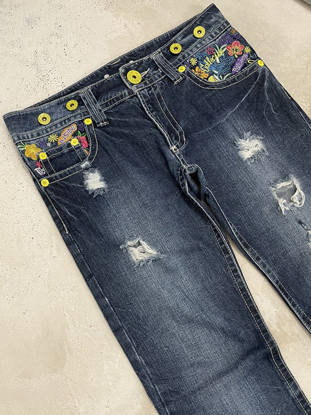 Hysteric Glamour × Japanese Brand Embroidery Graffiti Y2K Surf Hawaii Floral Pocket Size US 30 / EU 46 - 3 Thumbnail