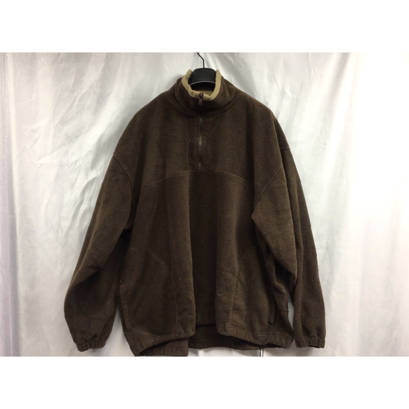 Vintage Benzene Jacket Mens 2XL Brown Long Sleeve 1/4 Zip Fleece Casual Hiking Warm Windbreaker Size US XXL / EU 58 / 5 - 2 Thumbnail