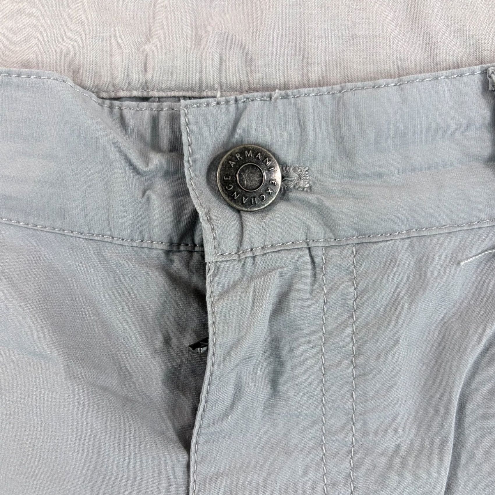 Armani Exchange VINTAGE? No — AX Armani Exchange Lightweight Stretch Chino Pants Grey Men 32x33 Straight Size US 32 / EU 48 - 4 Thumbnail