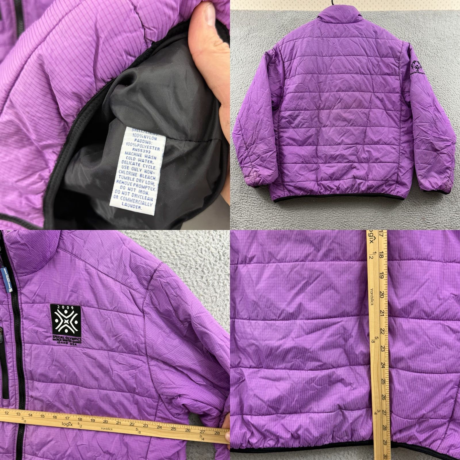 Vintage Olympics Jacket Womens XL Purple 2009 Puffer Ski Outdoor Lined Sport Insulated Size XL / US 12-14 / IT 48-50 - 8 Thumbnail