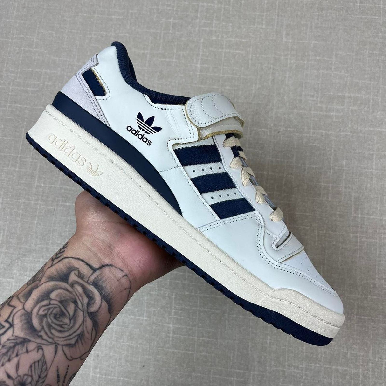 Adidas Adidas Forum 84 Low “Off White Navy" Size US 11.5 / EU 44-45 - 1 Thumbnail