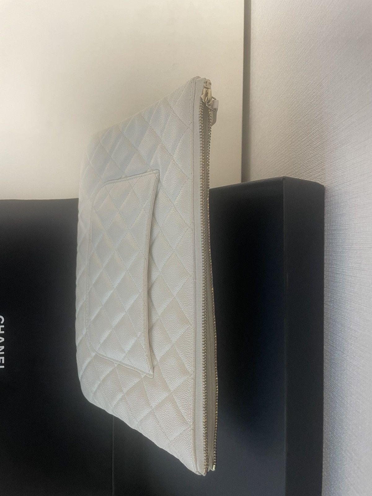 Chanel Chanel caviar clutch white Size ONE SIZE - 6 Thumbnail