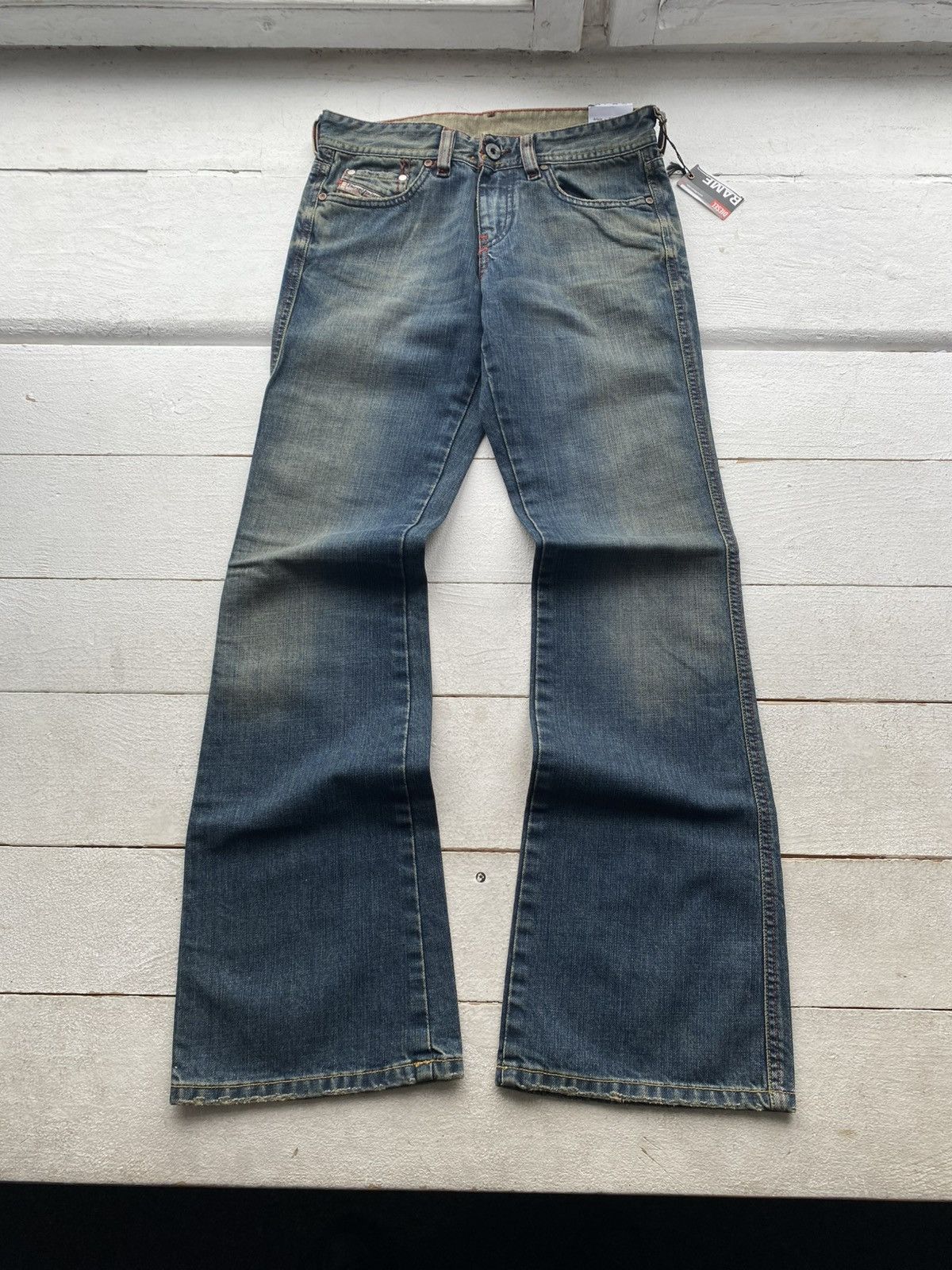 Diesel NWT 90s Luxury Diesel Rame Bootcut Jeans Made in Italy W26 Size 26" / US 2 / IT 38 - 2 Thumbnail