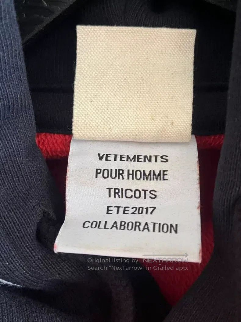Vetements VETEMENTS Black and Red Antwerp Sweatshirt Size US XS / EU 42 / 0 - 3 Thumbnail