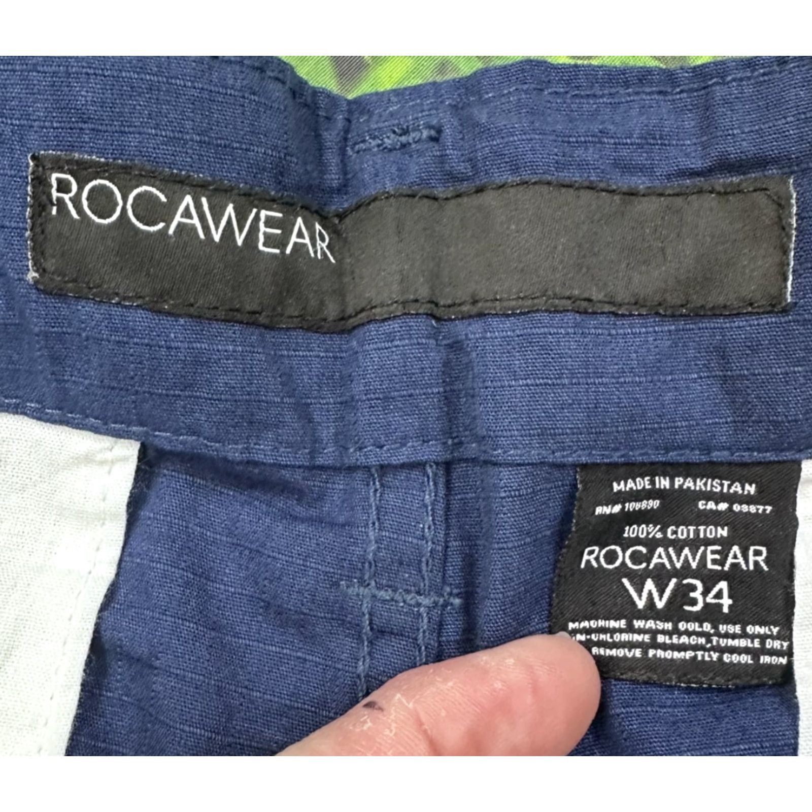 Rocawear Rocawear Jay-Z Blueprint Cargo Shorts Mens W34 Blue Belted Pockets NWT Size US 34 / EU 50 - 4 Thumbnail