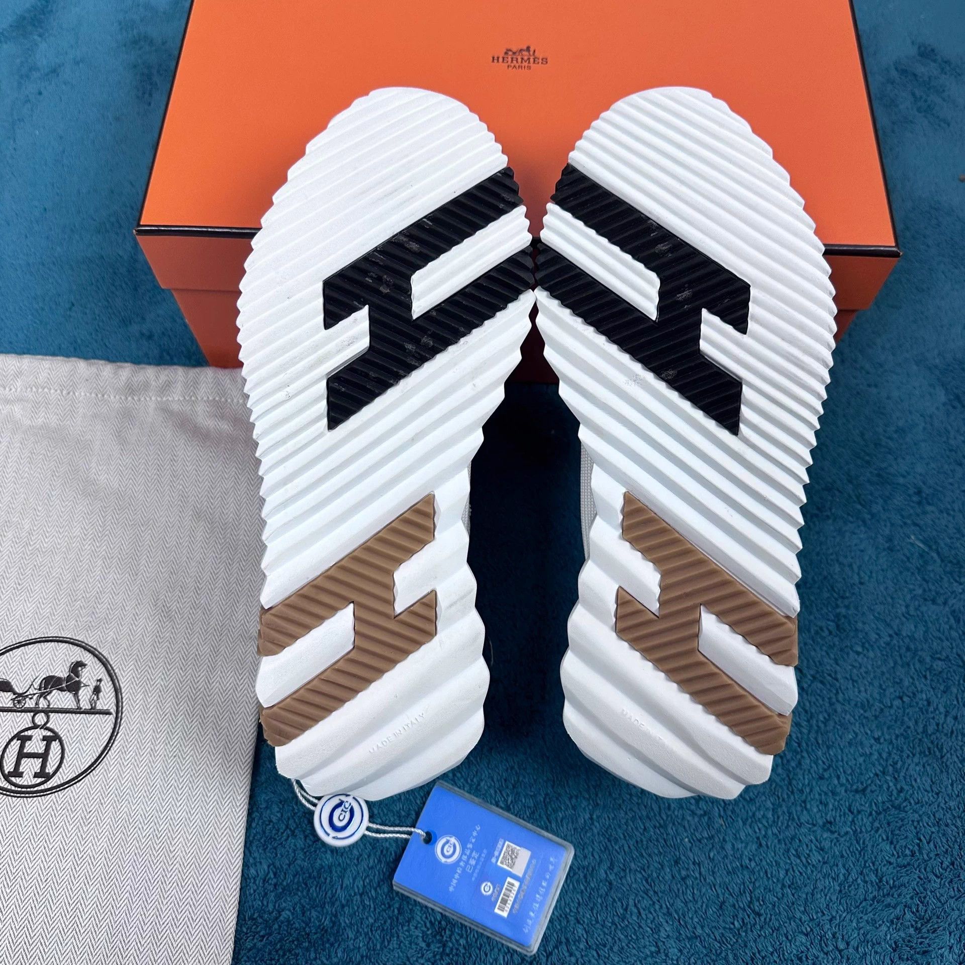Hermes Hermès Bouncing Mesh Low Top White 36.5 Accessories Size US 5.5 / IT 35.5 - 5 Thumbnail