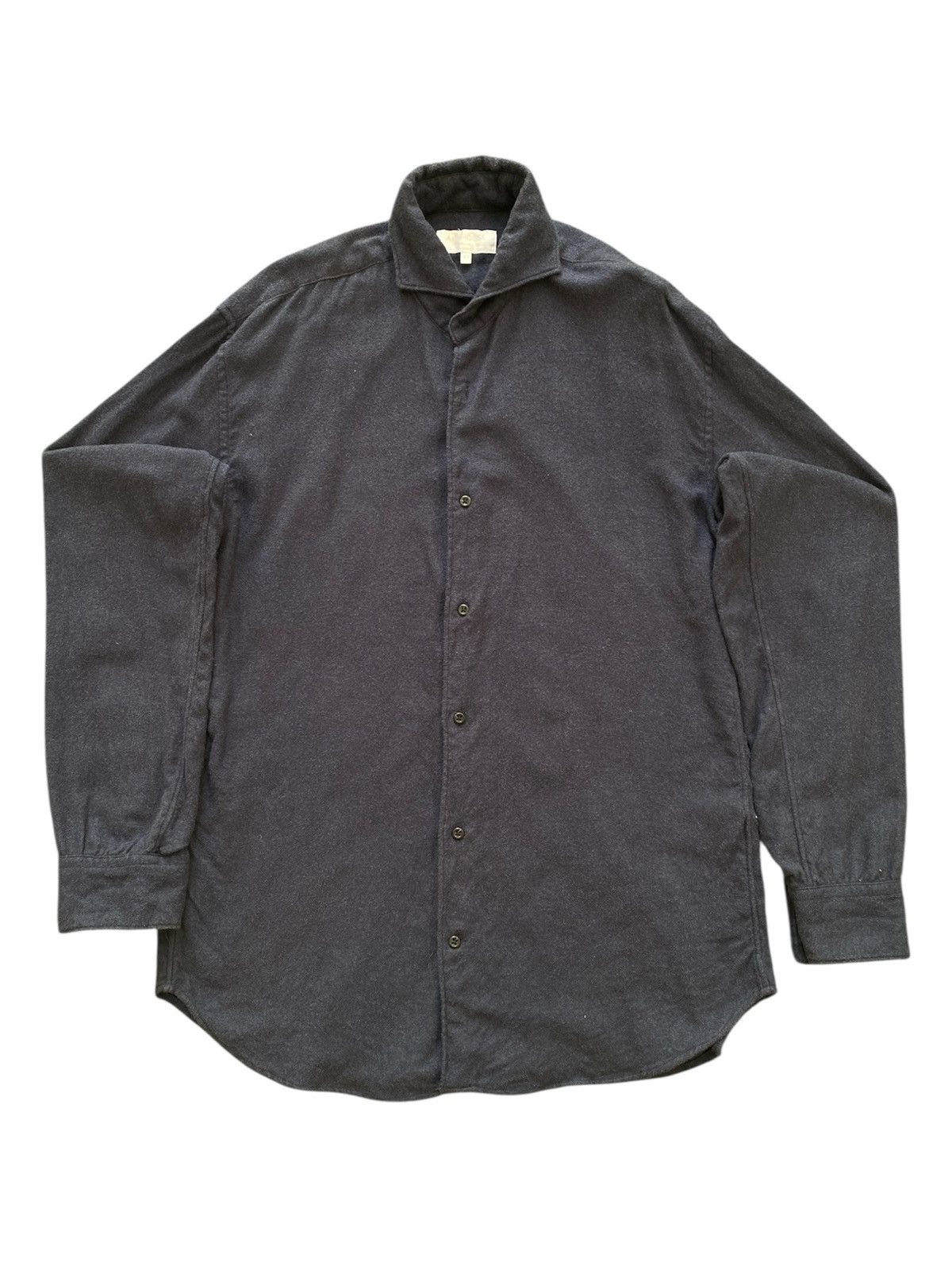 ABAHOUSE ABAHOUSE Blue Wool Shirts Size US M / EU 48-50 / 2 - 1 Thumbnail