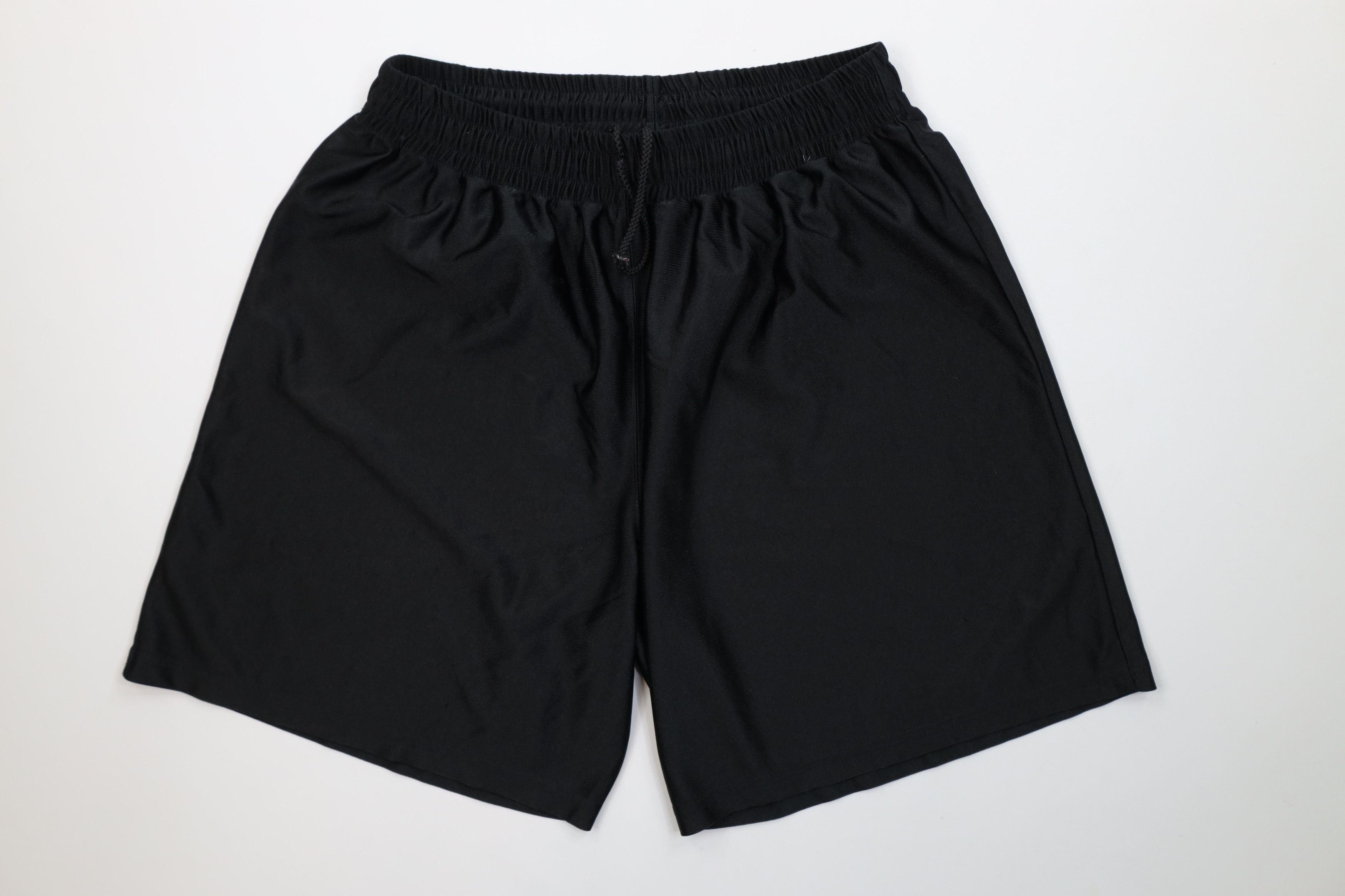 Vintage Vintage 90s Y2K Streetwear Above Knee Silky Shorts Black Size US 34 / EU 50 - 1 Thumbnail