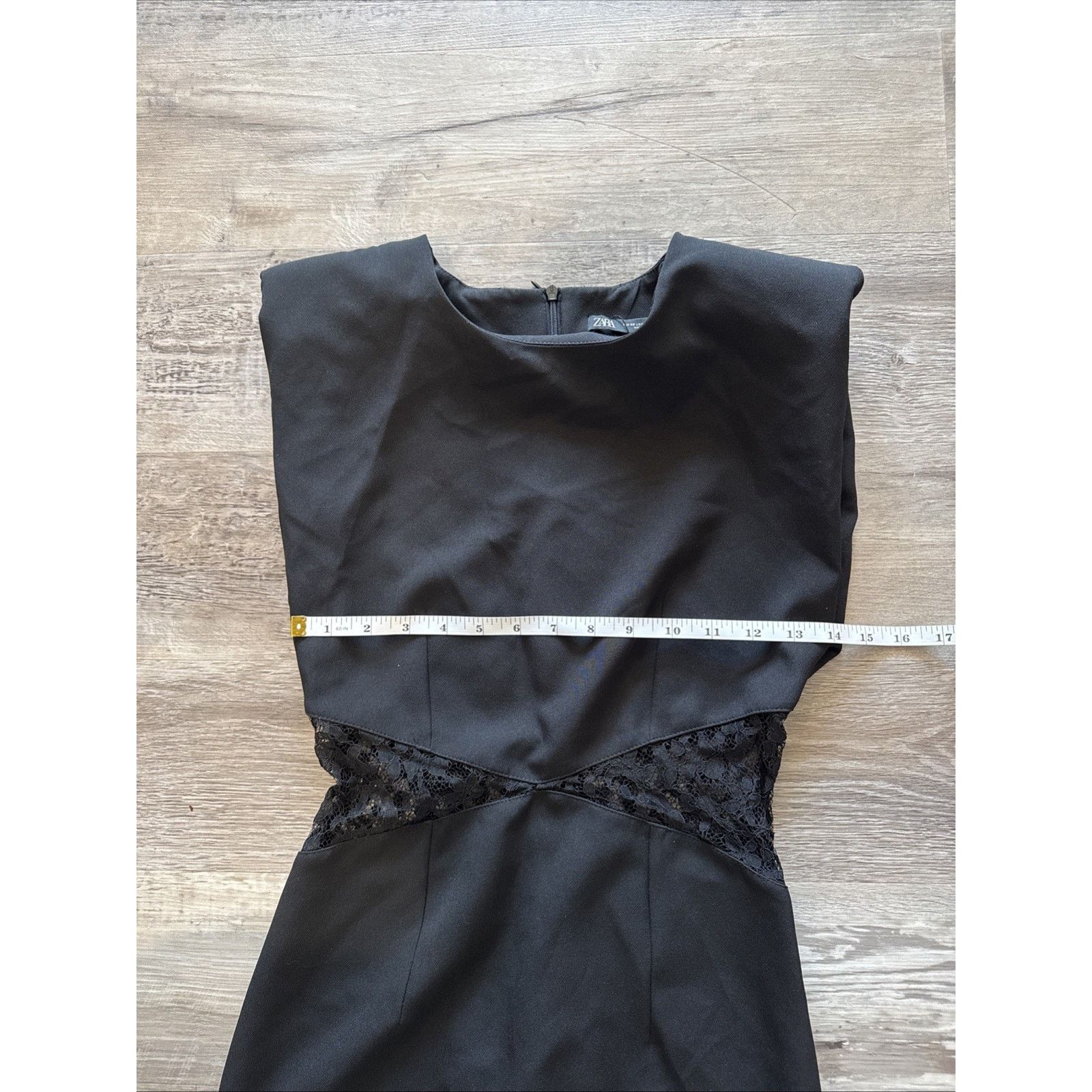 Zara Zara Womens Midi Dress XS Black Sleeveless side slits NWT Size XS / US 0-2 / IT 36-38 - 3 Thumbnail