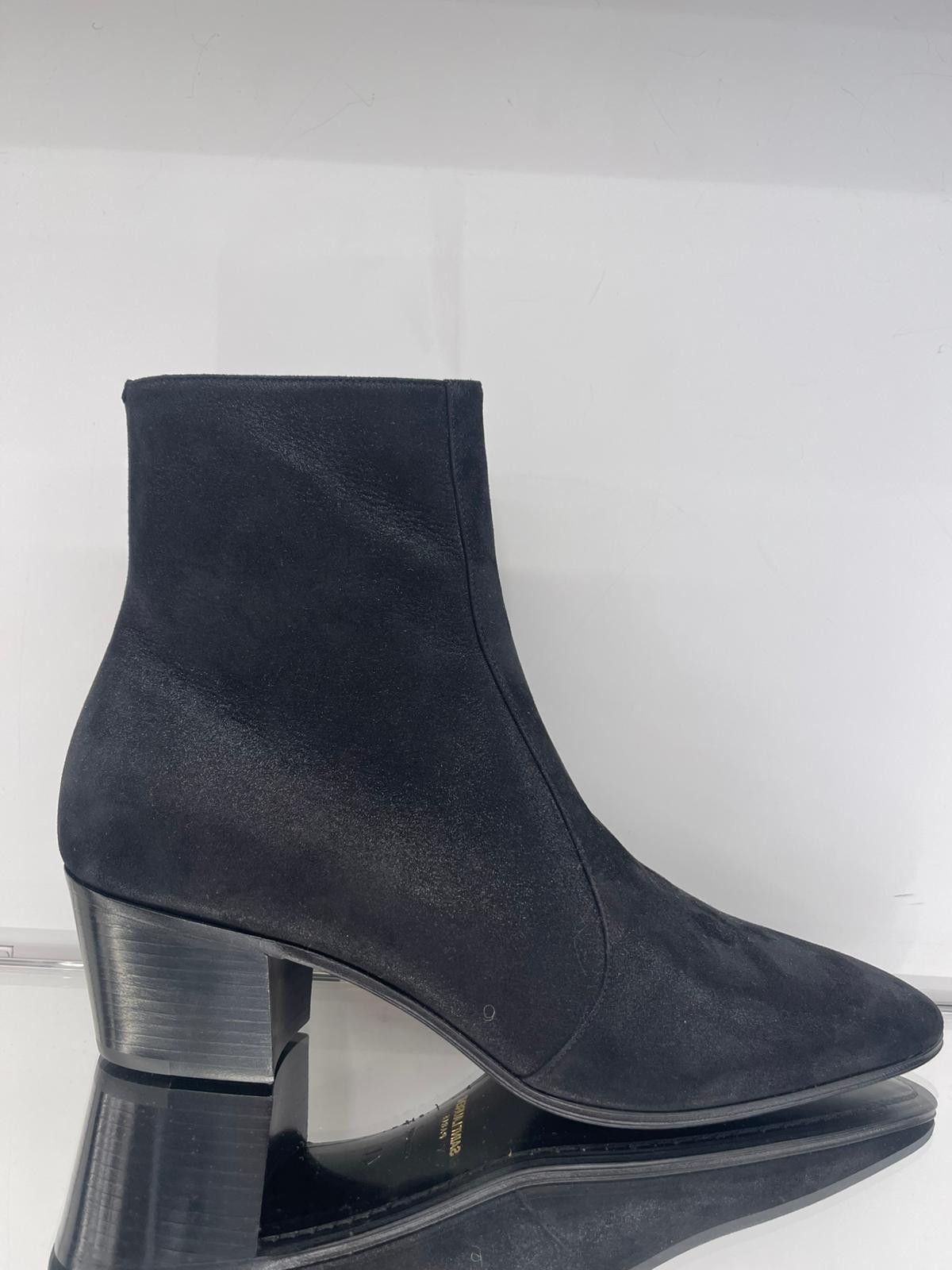 Saint Laurent Paris VASSIL boots in shimmering suede Size US 10 / EU 43 - 1 Thumbnail