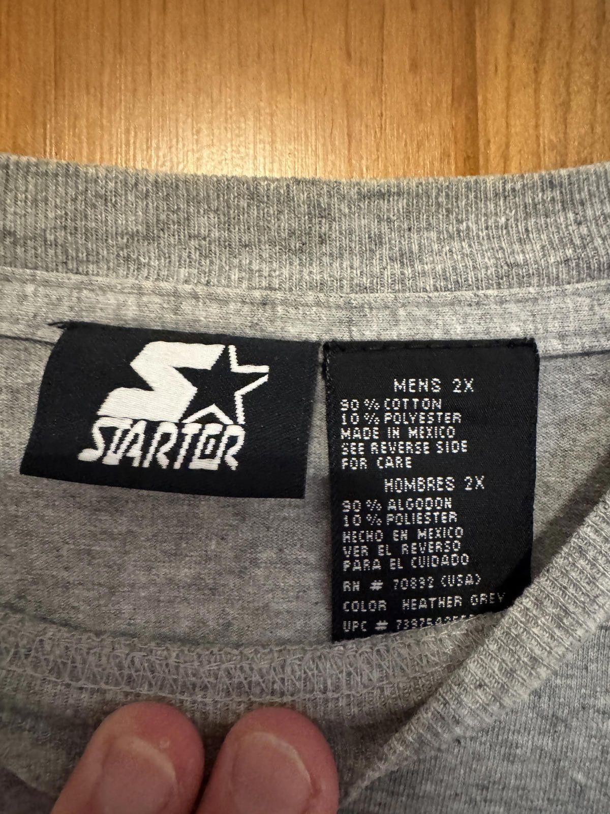 Starter Starter Men's Long Sleeve Athletic Shirt Gray Size Large Size ONE SIZE - 4 Thumbnail