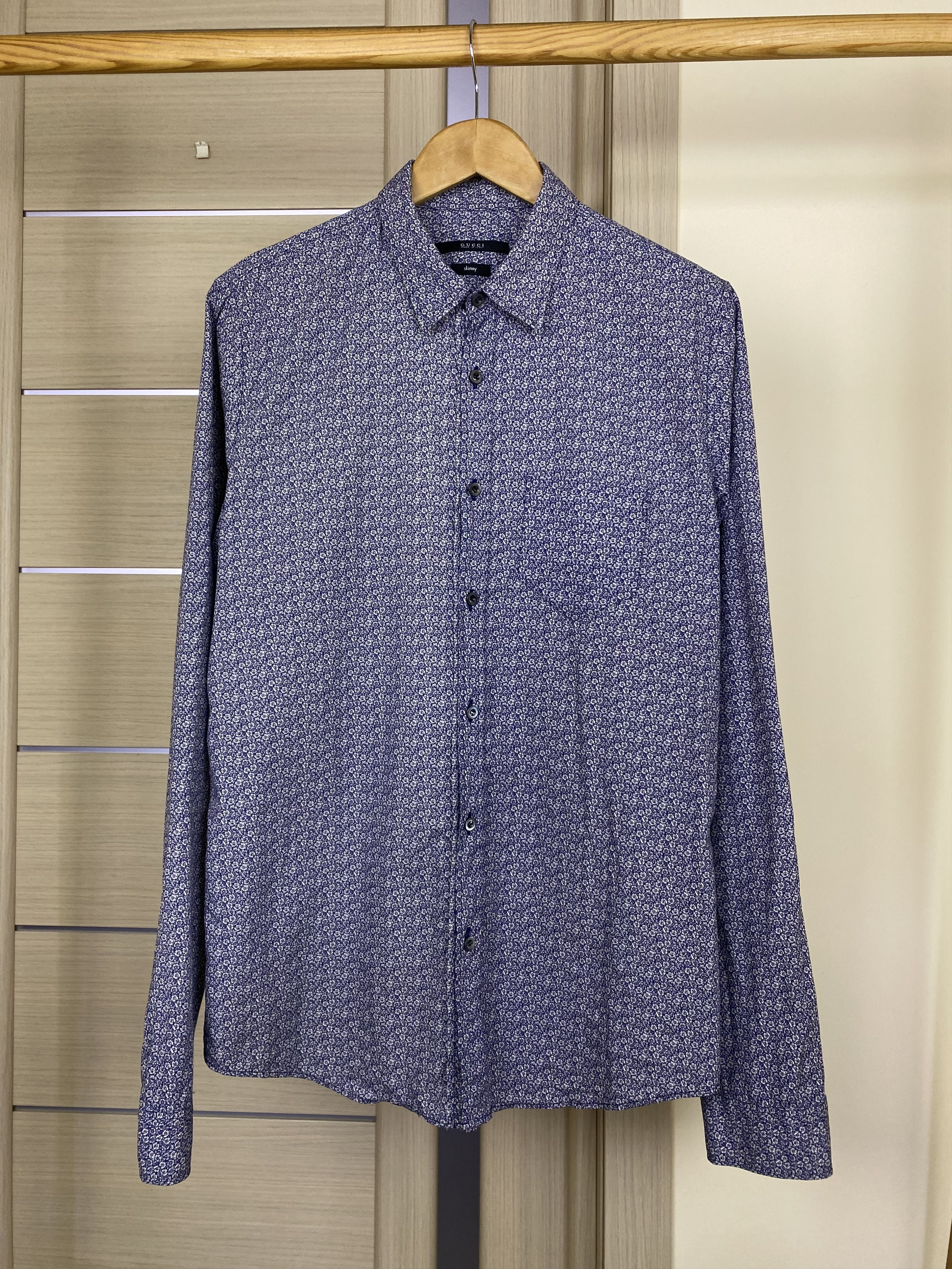 Gucci Vintage Gucci flowers print classic shirt size m Size US M / EU 48-50 / 2 - 2 Thumbnail