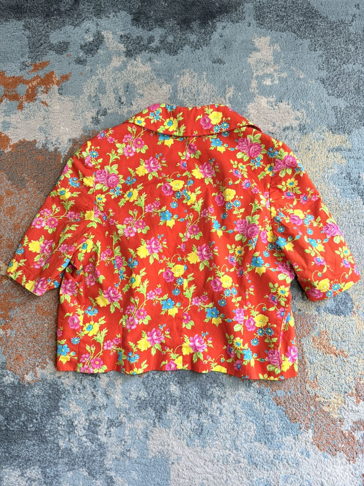 Versus Versace Vintage Versus By Gianni Versace AW 1993 Floral Print Top Size S / US 4 / IT 40 - 10 Thumbnail