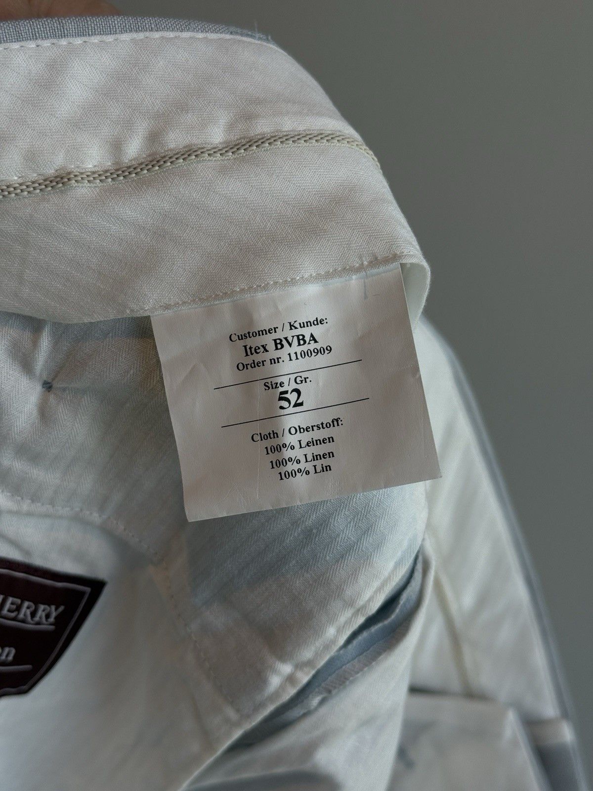 Holland & Sherry Holland & Sherry Men's Linen Trousers Dress Pants size EU-52 Size US 36 / EU 52 - 7 Thumbnail