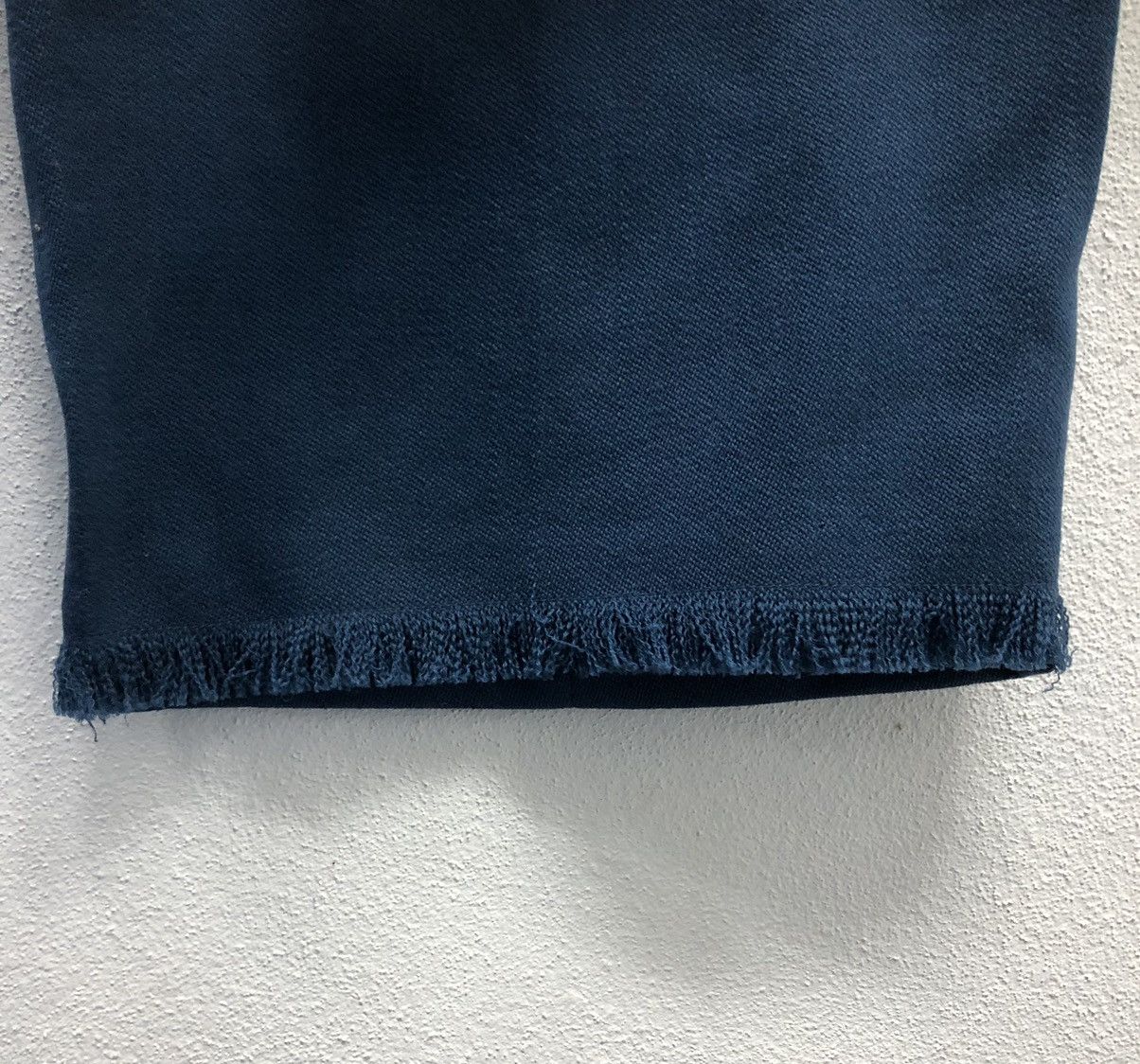 Vintage LIFE WITH FLOWERS Wool Wide-Leg Pants - Navy Blue (Size 1) Size US 28 / EU 44 - 11 Thumbnail