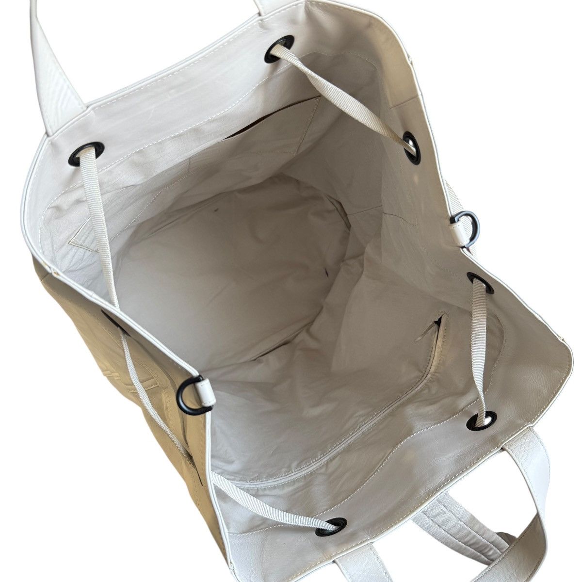 Bottega Veneta Bottega Veneta Ivory Perforated Leather Backpack Size ONE SIZE - 5 Thumbnail