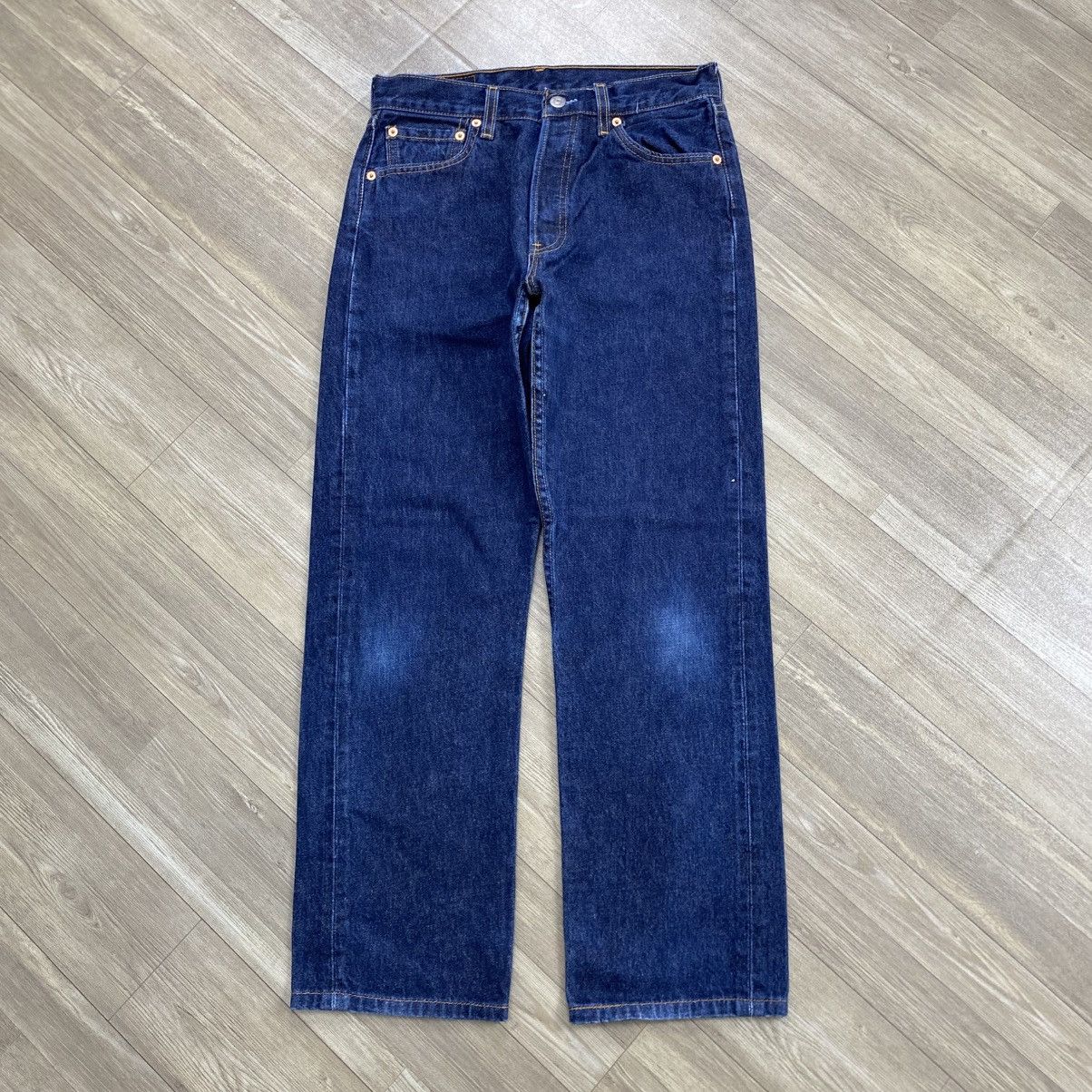 Levi's Vintage Clothing 🇺🇸1990s Vintage Levis 501 USA 30x32 Indigo Blue Jeans Women Size US 29 - 1 Thumbnail
