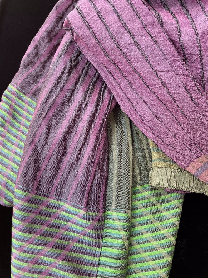 Issey Miyake Issey Miyake size:2 A purple main line contrasting color s Size 22" - 4 Thumbnail