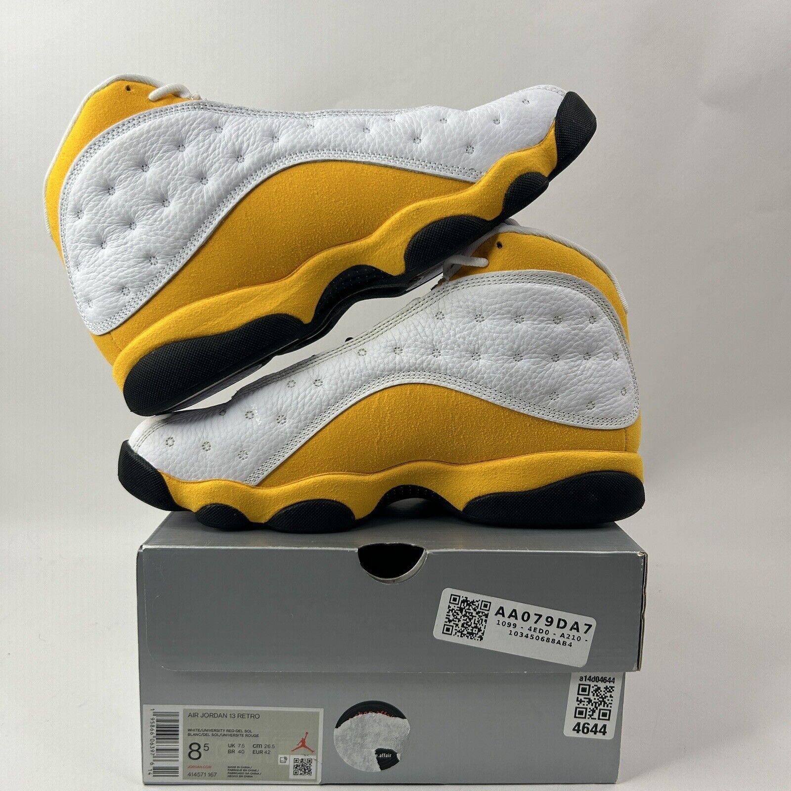 Nike Nike Air Jordan 13 Retro “Del Sol/White Yellow” 2024 Size US 8.5 / EU 41-42 - 3 Thumbnail