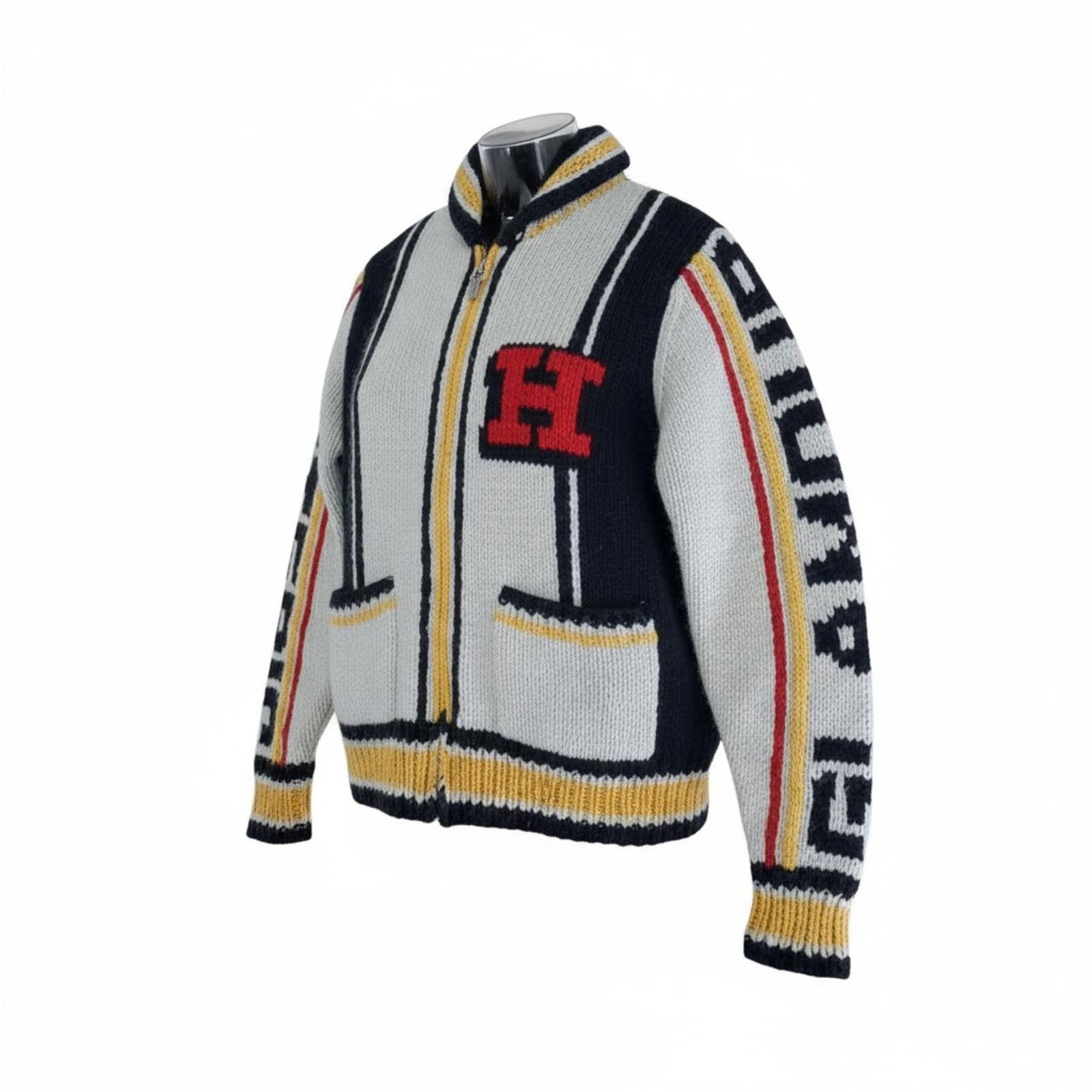 Hysteric Glamour Hysteric Glamour - Knit Sweater with Zip-Up and Letter Detal Size US L / EU 52-54 / 3 - 1 Thumbnail