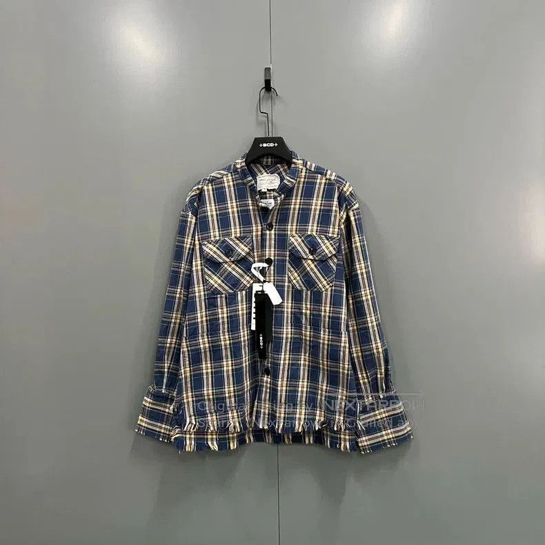 GREG LAUREN Plaid Patch Pocket Shirt.