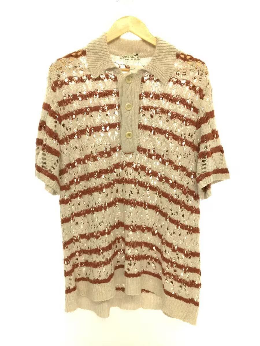 Our Legacy Open Knit Striped Polo Shirt Size US S / EU 44-46 / 1 - 1 Thumbnail