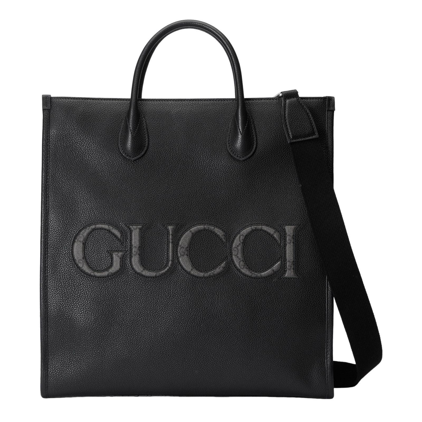 Gucci GUCCI Black Leather Medium Tote Bag New & Authentic Size ONE SIZE - 1 Thumbnail