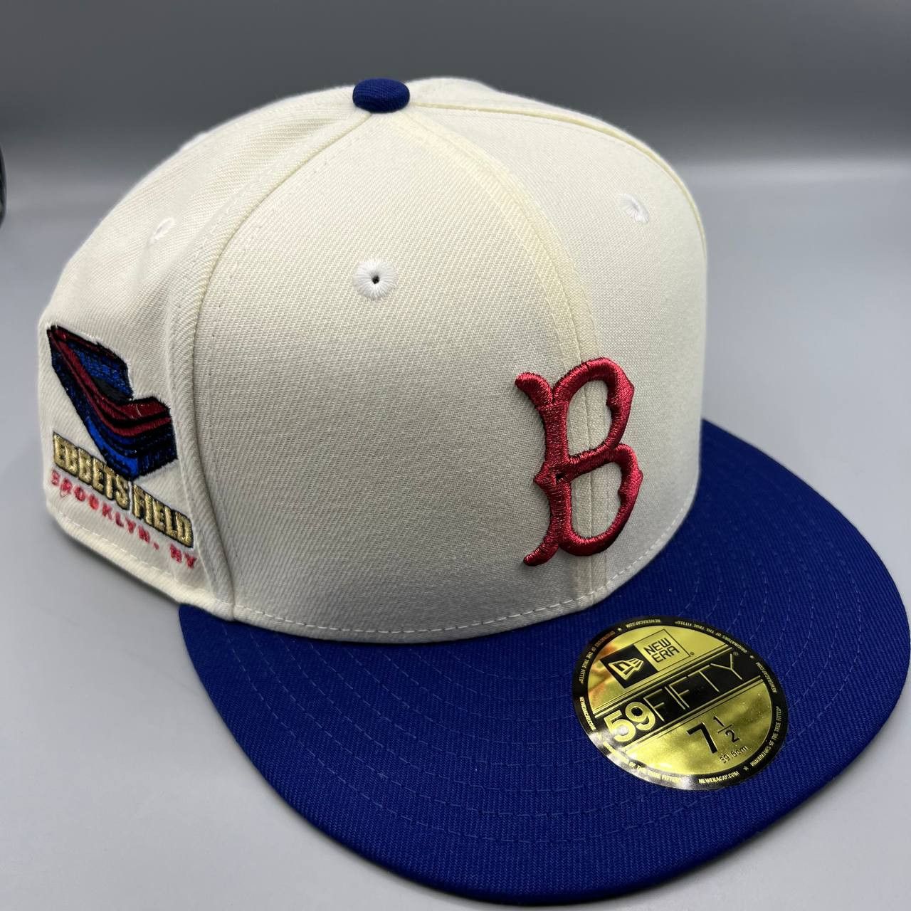 New Era Brooklyn LA Dodgers Hat Men 7 1/2 59Fifty New Era MLB Fitted Size ONE SIZE - 1 Thumbnail