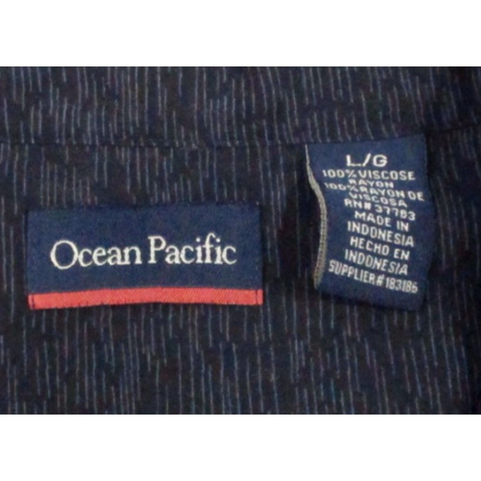 Ocean Pacific Ocean Pacific Shirt Mens L Black Floral Hawaiian Button Up Camp Casual Size US L / EU 52-54 / 3 - 5 Thumbnail