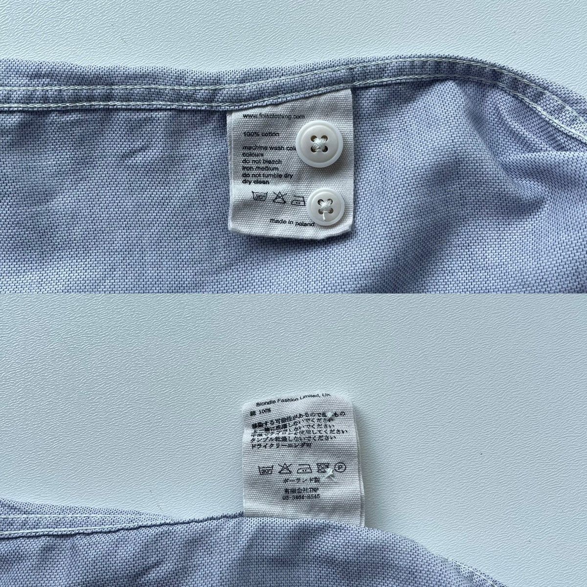 Folk Folk Pocket Relaxed Fit Lightweight Button Ups Shirt Blue Size US L / EU 52-54 / 3 - 7 Thumbnail