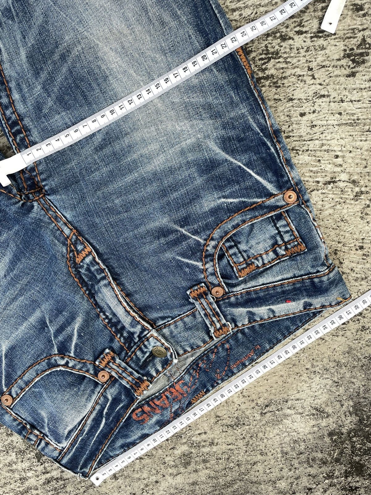 Japanese Brand Jambange faded jeans Size 26" / US 2 / IT 38 - 14 Thumbnail