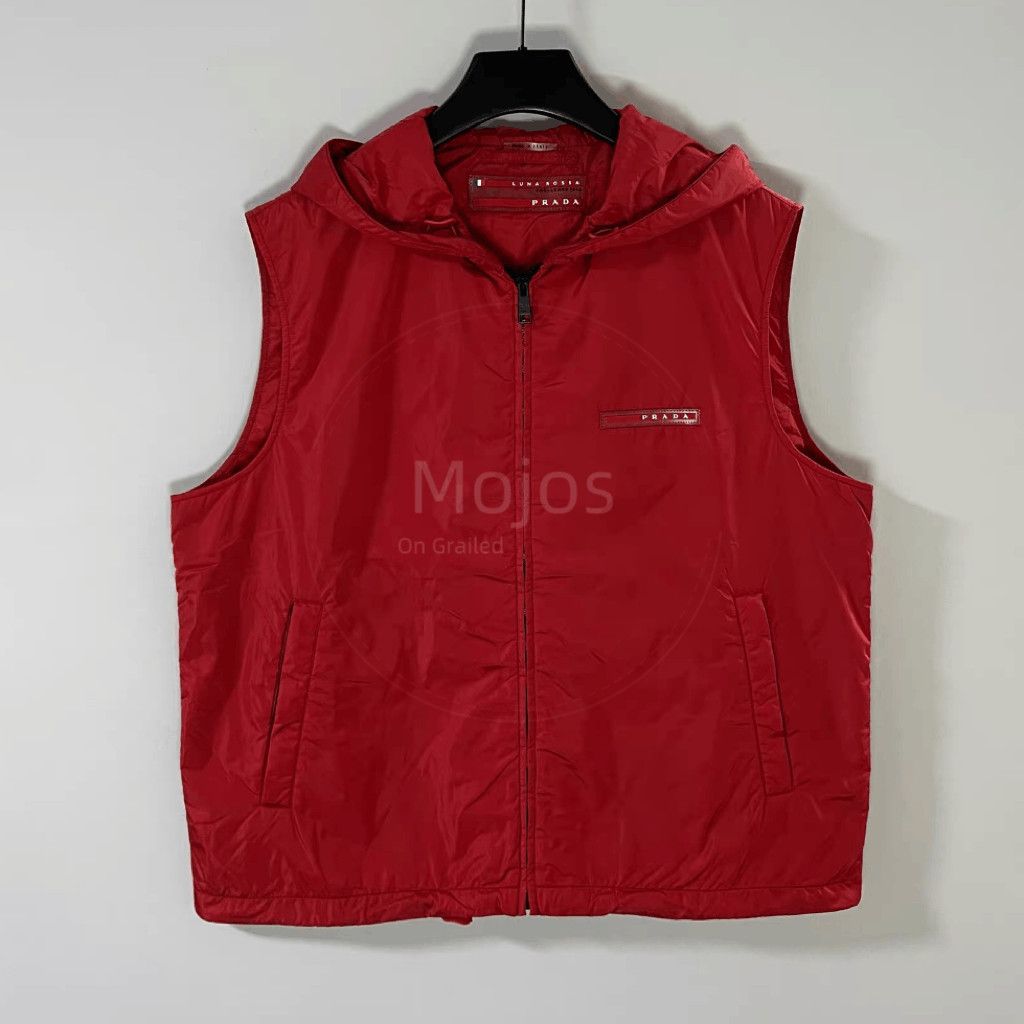 Prada Sz 54 Prada Red Label Hooded Vest-2508 Size US L / EU 52-54 / 3 - 1 Thumbnail
