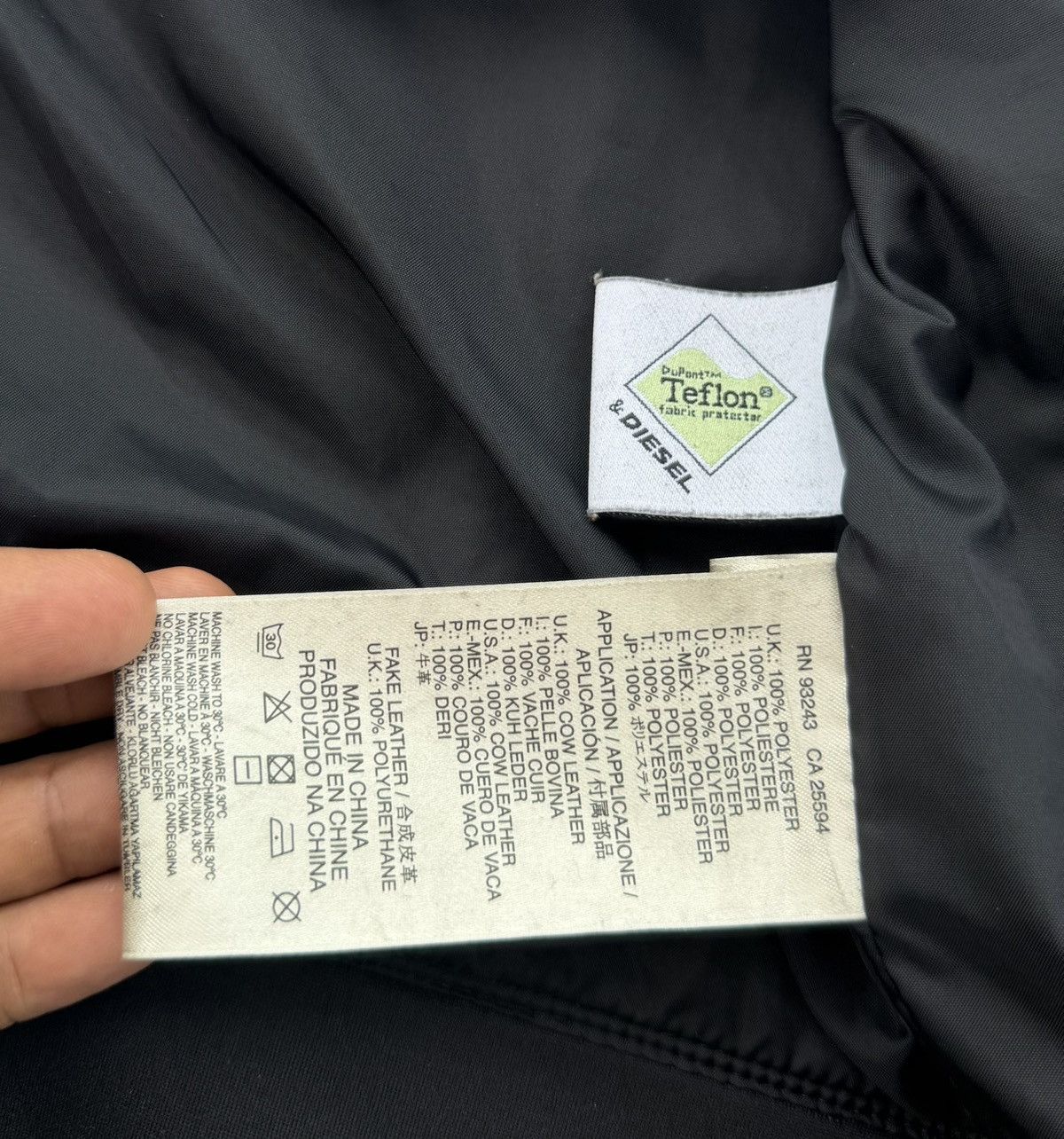 Diesel Diesel Teflon Fabric Protection Rider Zipper Bomber Jacket Size US L / EU 52-54 / 3 - 19 Thumbnail