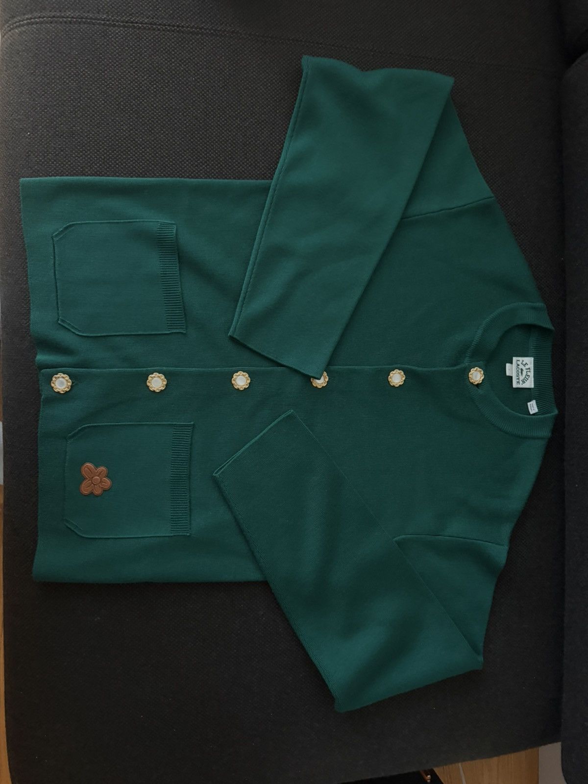 Golf le Fleur × Lacoste Golf le Fleur x Lacoste Green Crewneck Cardigan Size US S / EU 44-46 / 1 - 1 Thumbnail