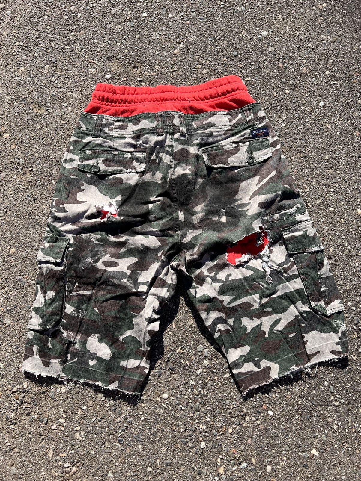 Vintage NovocentoNovantanove distressed camo layered hybrid shorts Size US 34 / EU 50 - 2 Thumbnail