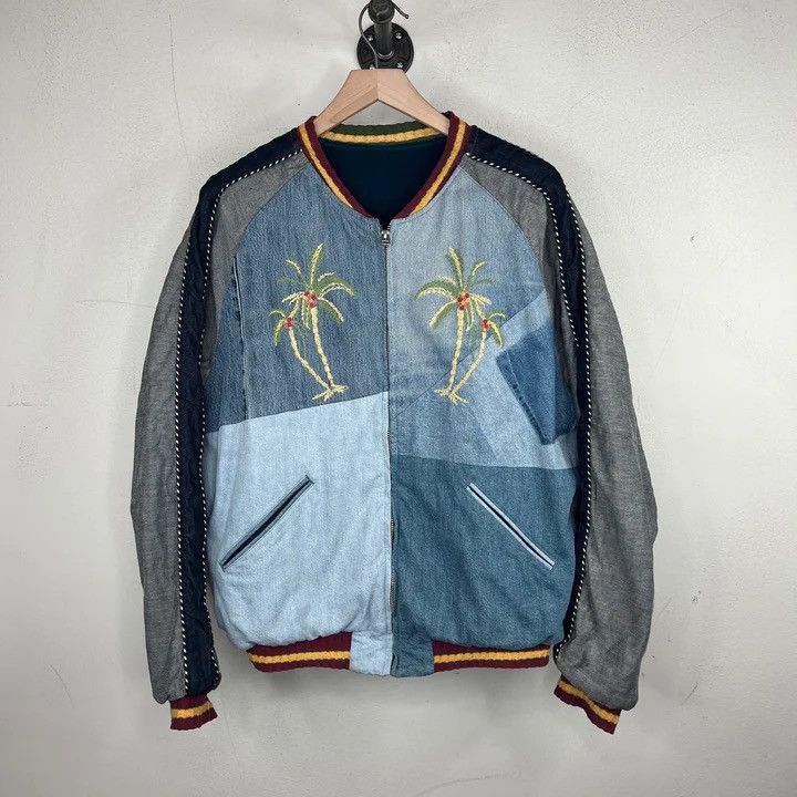 Kapital Kapital Denim Patch Bomber Jacket Size US M / EU 48-50 / 2 - 1 Thumbnail