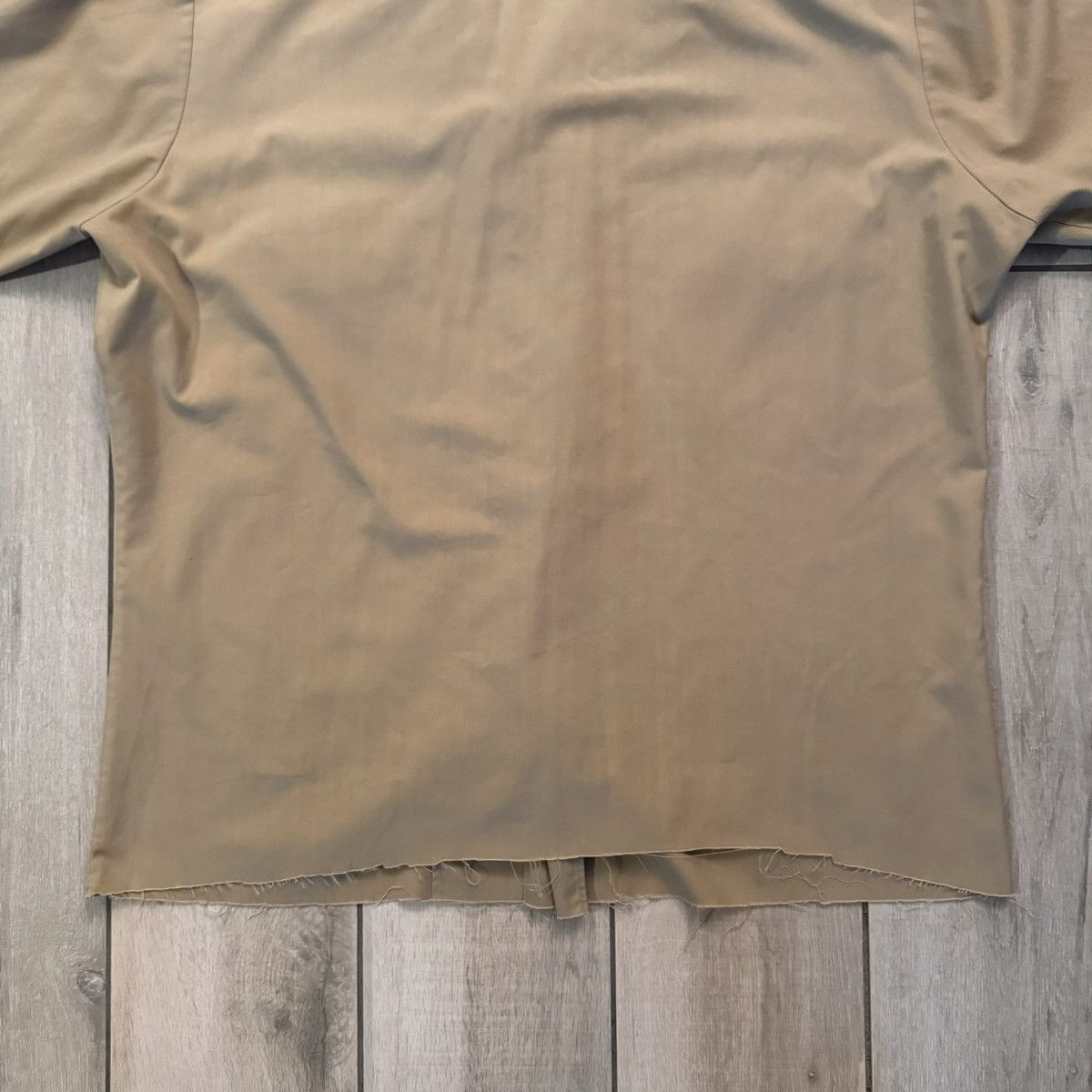 Stussy Vintage 70s Earth Tone Tan Military Cropped Pocket Button Up Size US M / EU 48-50 / 2 - 19 Thumbnail