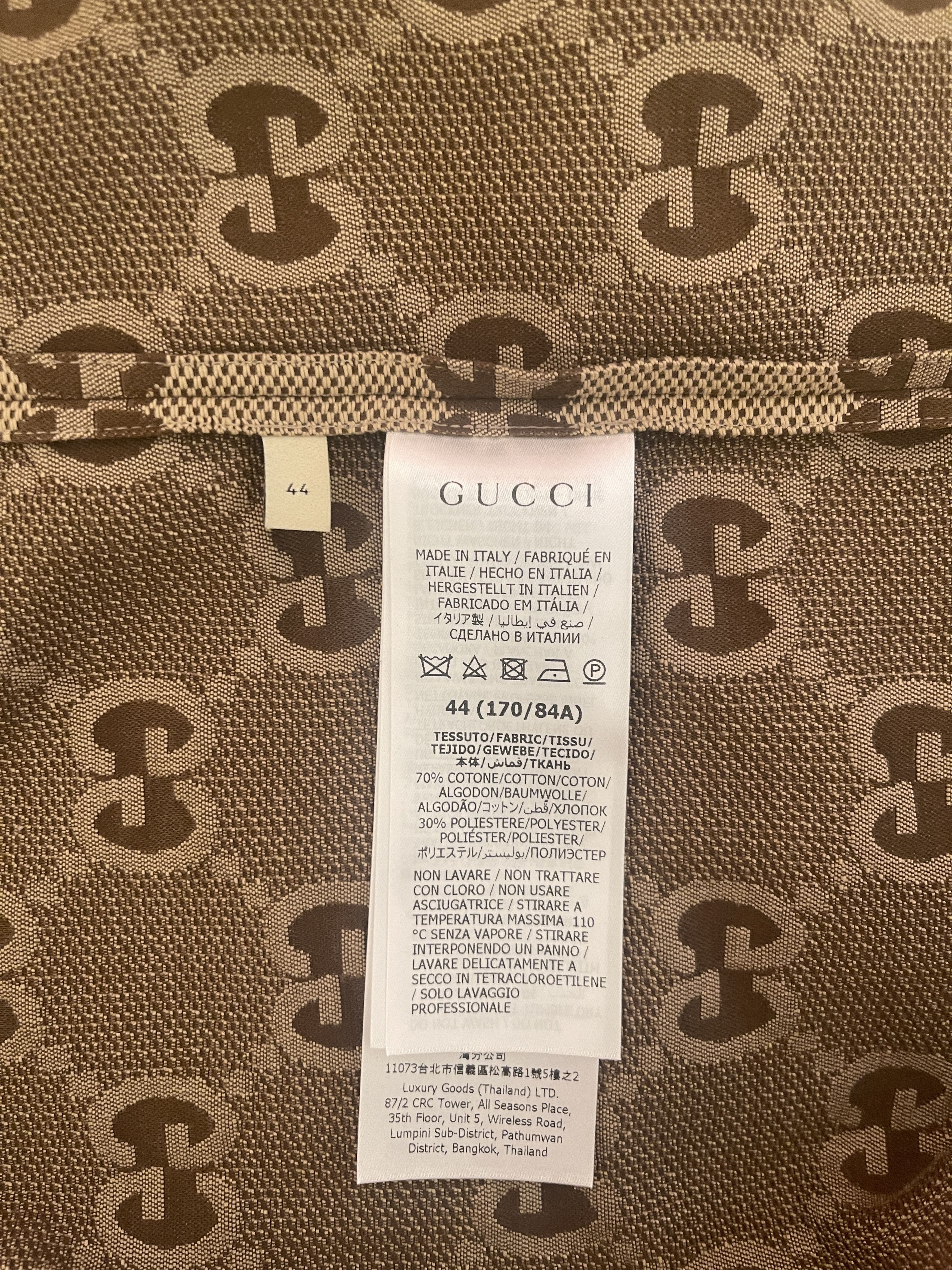 Gucci Gucci Maxi GG canvas shirt Size US S / EU 44-46 / 1 - 7 Thumbnail